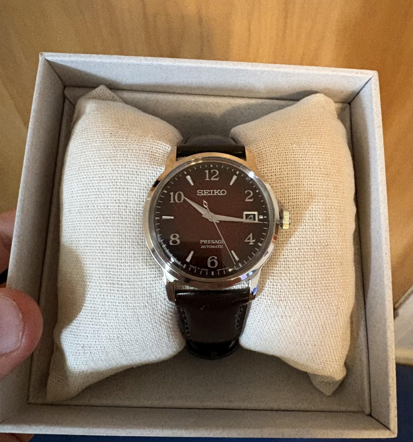 SEIKO Automatic Watch for Men - Presage Cocktail Time - Patterned with Golden Numerals and Date Calendar, 50m Water-Resistant customer photo 2