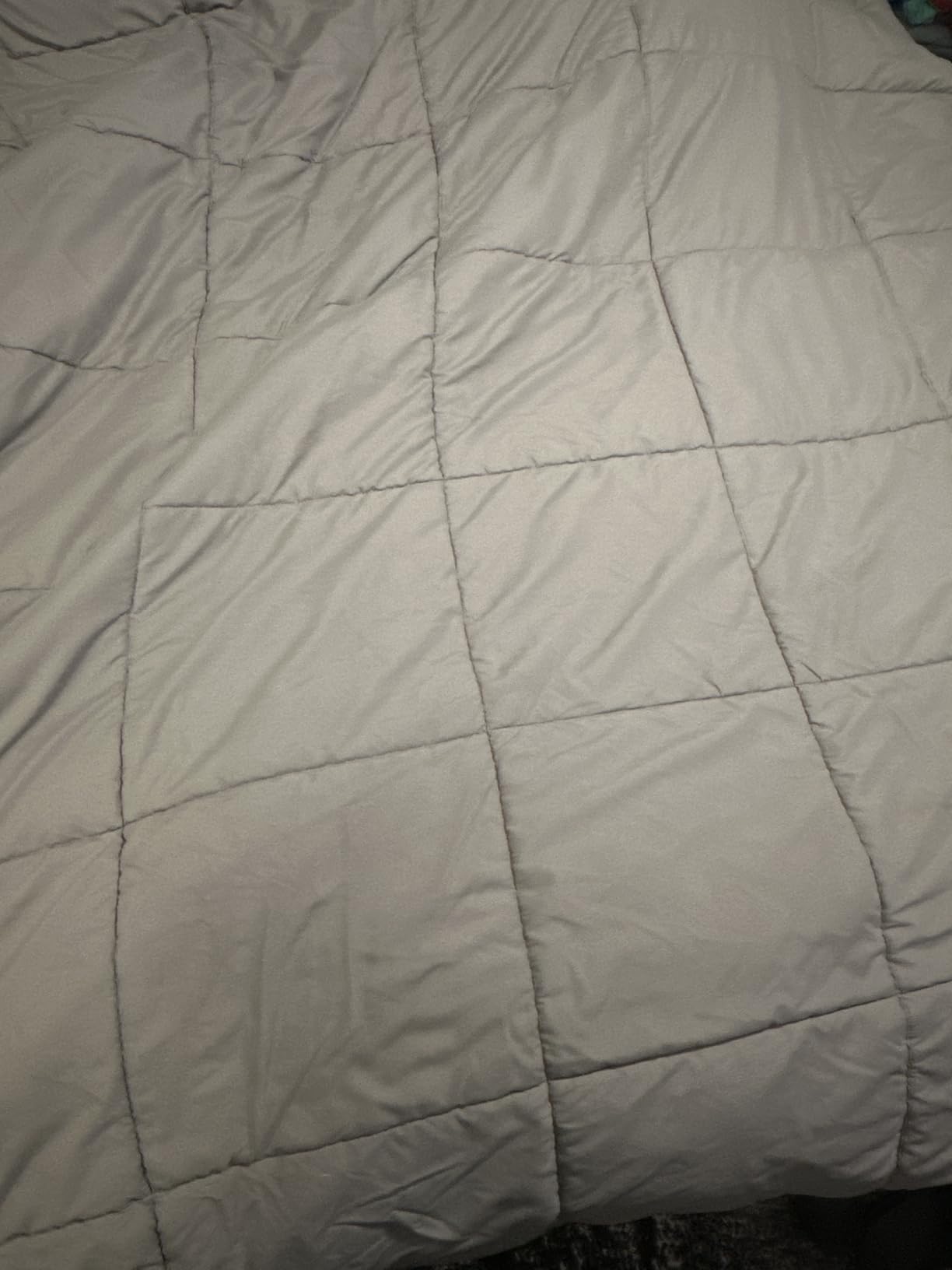 DOWNCOOL Comforters Queen Size, White Duvet Insert, Lightweight Quilt | Corner Tabs, All Season, Down Alternative Hotel Comforter, Queen 88x92 Inches customer photo 2