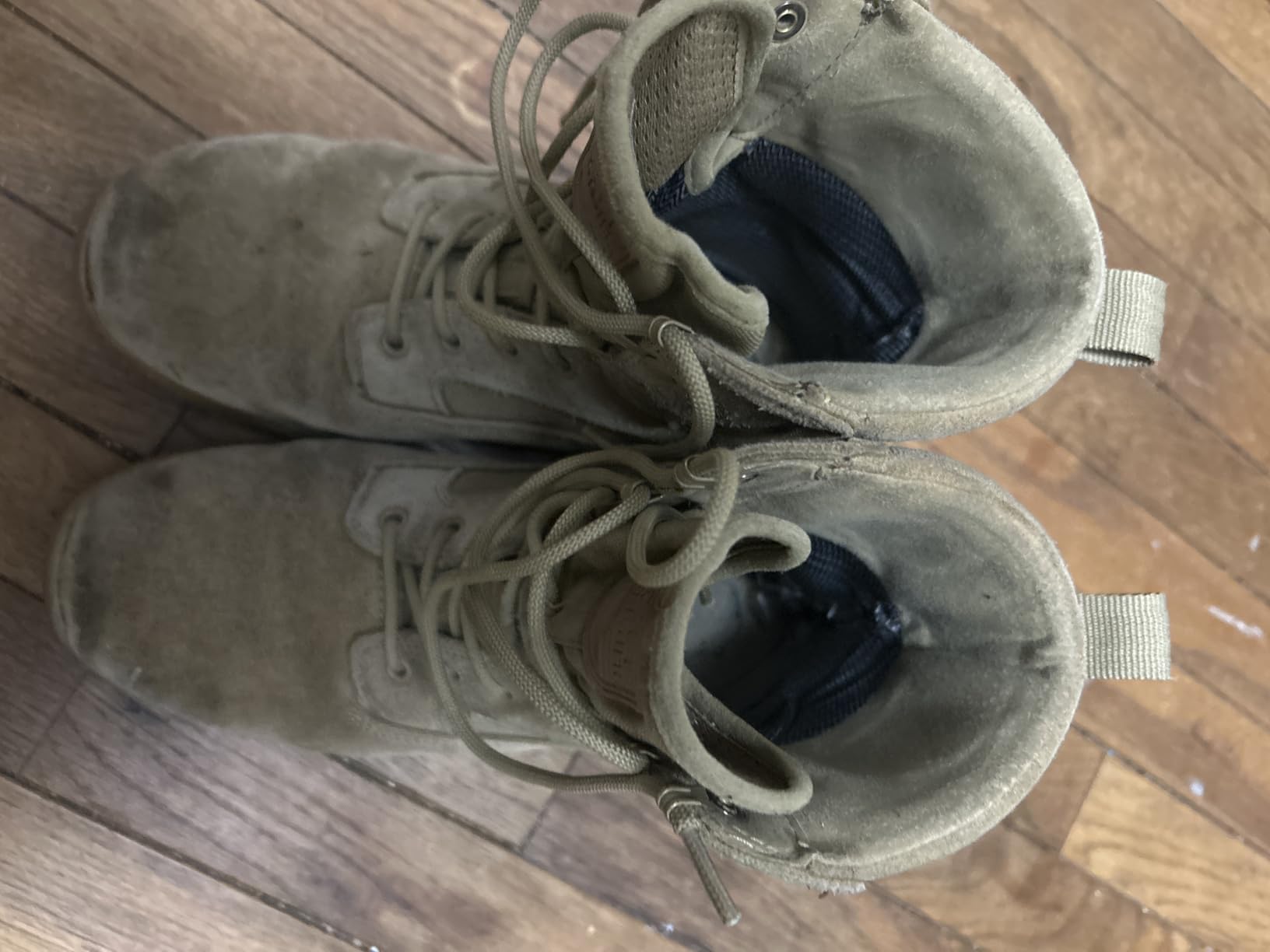 FREE SOLDIER Men's Work Tactical Boots 8 Inches Lightweight Combat Boots Durable Suede Leather Military Boot Desert Boot customer photo 2