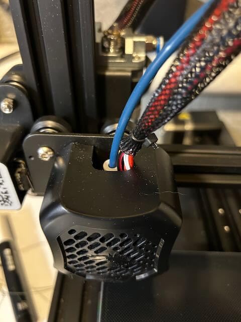 Creality Upgrade Ender 3 Hotend, Assembled Extruder with Capricorn Bowden PTFE Tubing for Creality Ender 3 Pro/Ender 3 V2 with Silicone Coverx3, 0.4mm Ender 3 Nozzle x3 and 2 Pair Pneumatic Couplers customer photo 1