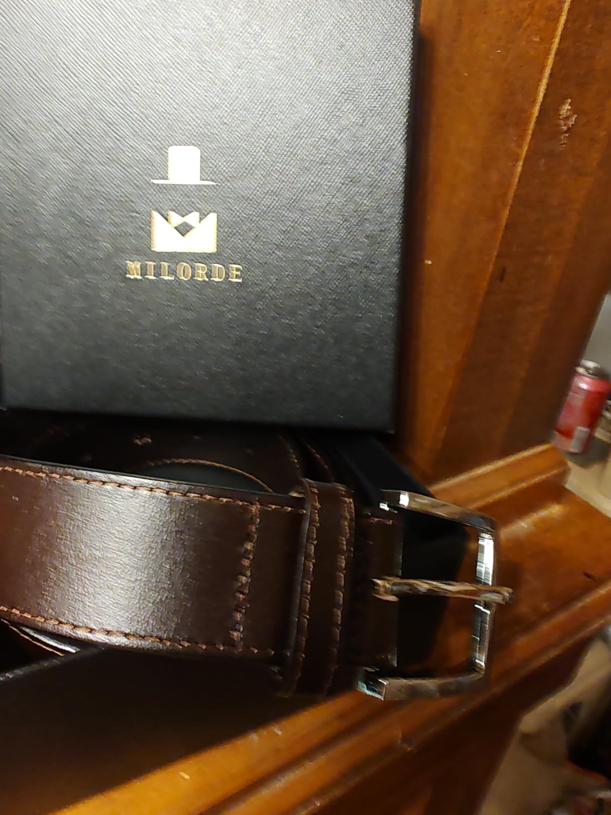 Men's Genuine Leather Dress Belt for Work Business and Casual customer photo 1