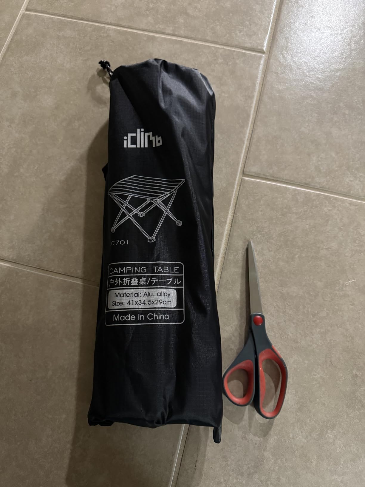 iClimb Ultralight Compact Camping Folding Table with Carry Bag customer photo 2