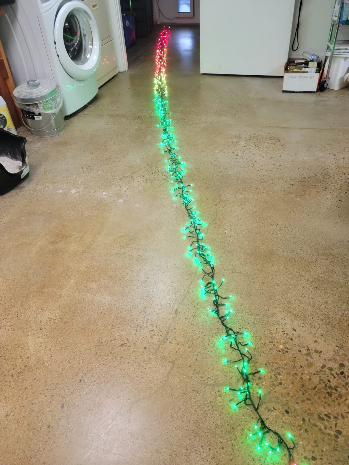 Twinkly Cluster - App-Controlled LED Christmas Lights with 400 RGB (16 Million Colors) LEDs, 19.7 feet, Green Wire, Indoor and Outdoor Smart Lighting Decoration customer photo 2
