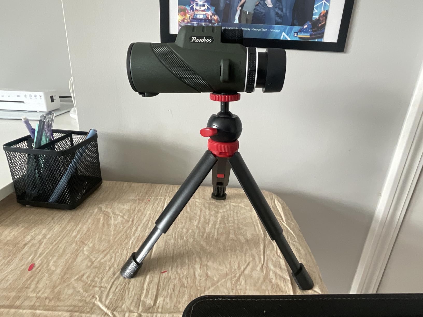40X60 Monocular Telescope, High Power Monocular for Adults with Phone Adapter & Tripod & Hand Strap, Low Night Vision Monocular, Equipped with BAK4 Prism for Bird Watching and Traveling Concert customer photo 1