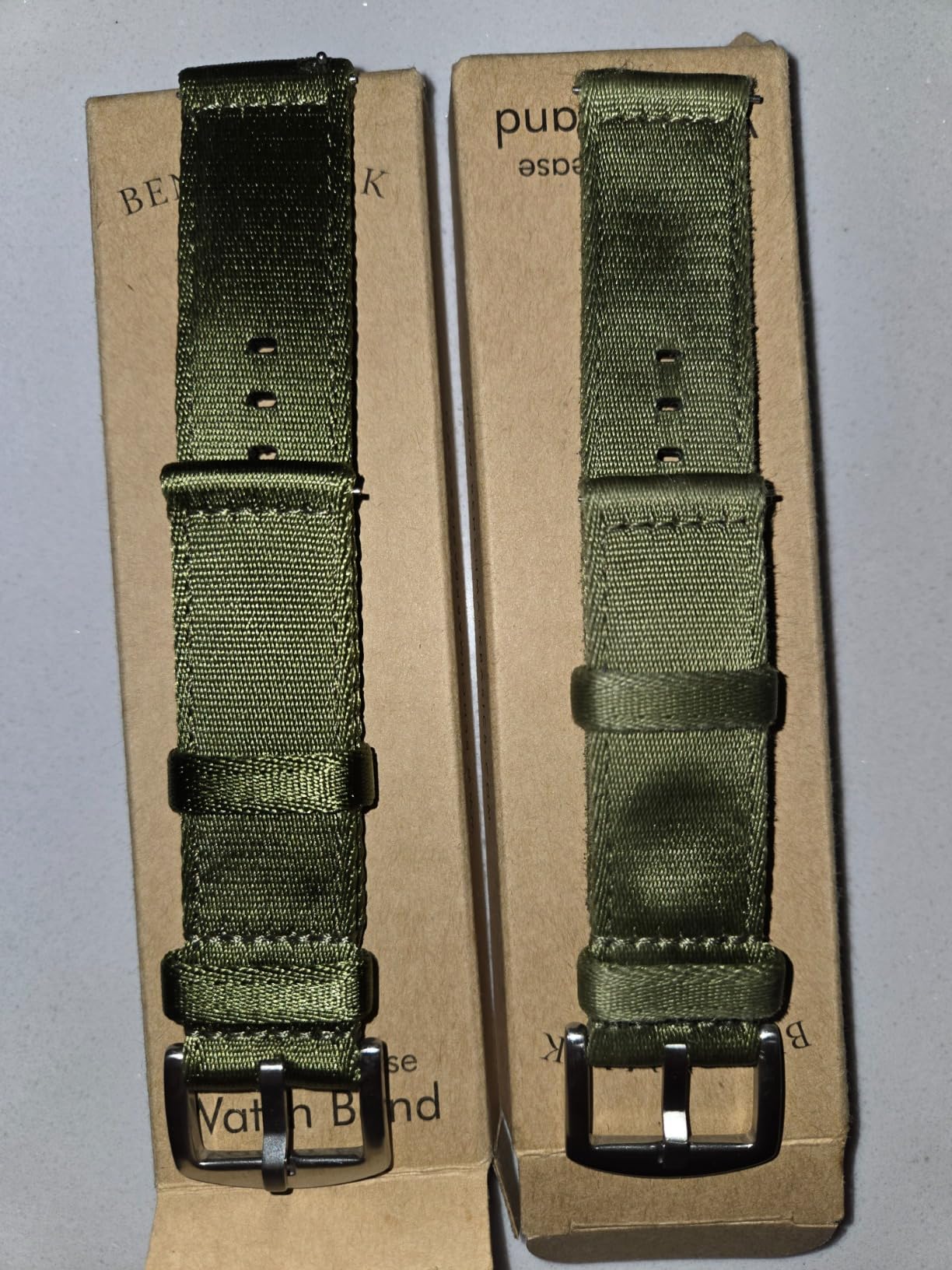 Benchmark Nylon Watch Band - Premium Waterproof Seatbelt Nylon Watch Straps for Men and Women - Integrated Quick Release Spring Bars - Choice of Color & Width - 18mm, 20mm or 22mm customer photo 2