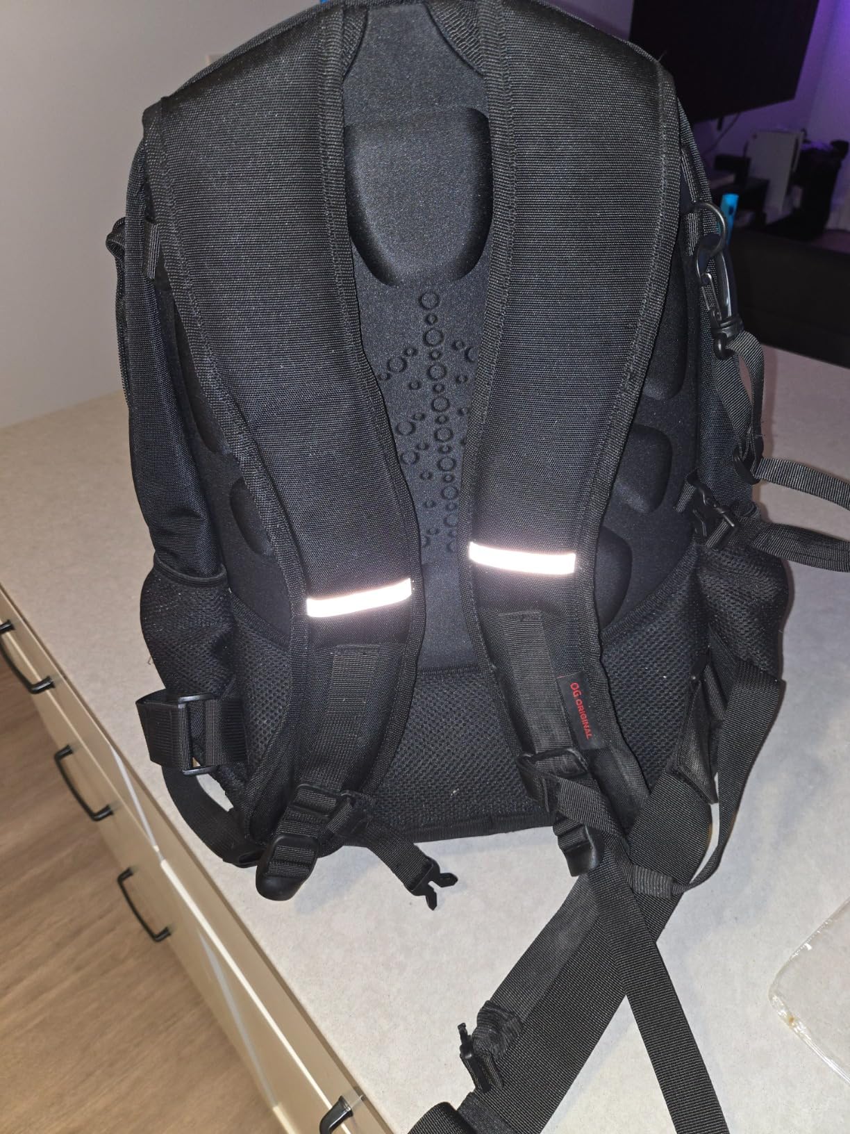 CityRunner Waterproof Motorcycle Backpack 2 Helmets 3 Carry Options 30-35L | Expandable storage with laptop compartment, helmet strap and reflective details for commuting, touring and daily rides. customer photo 1