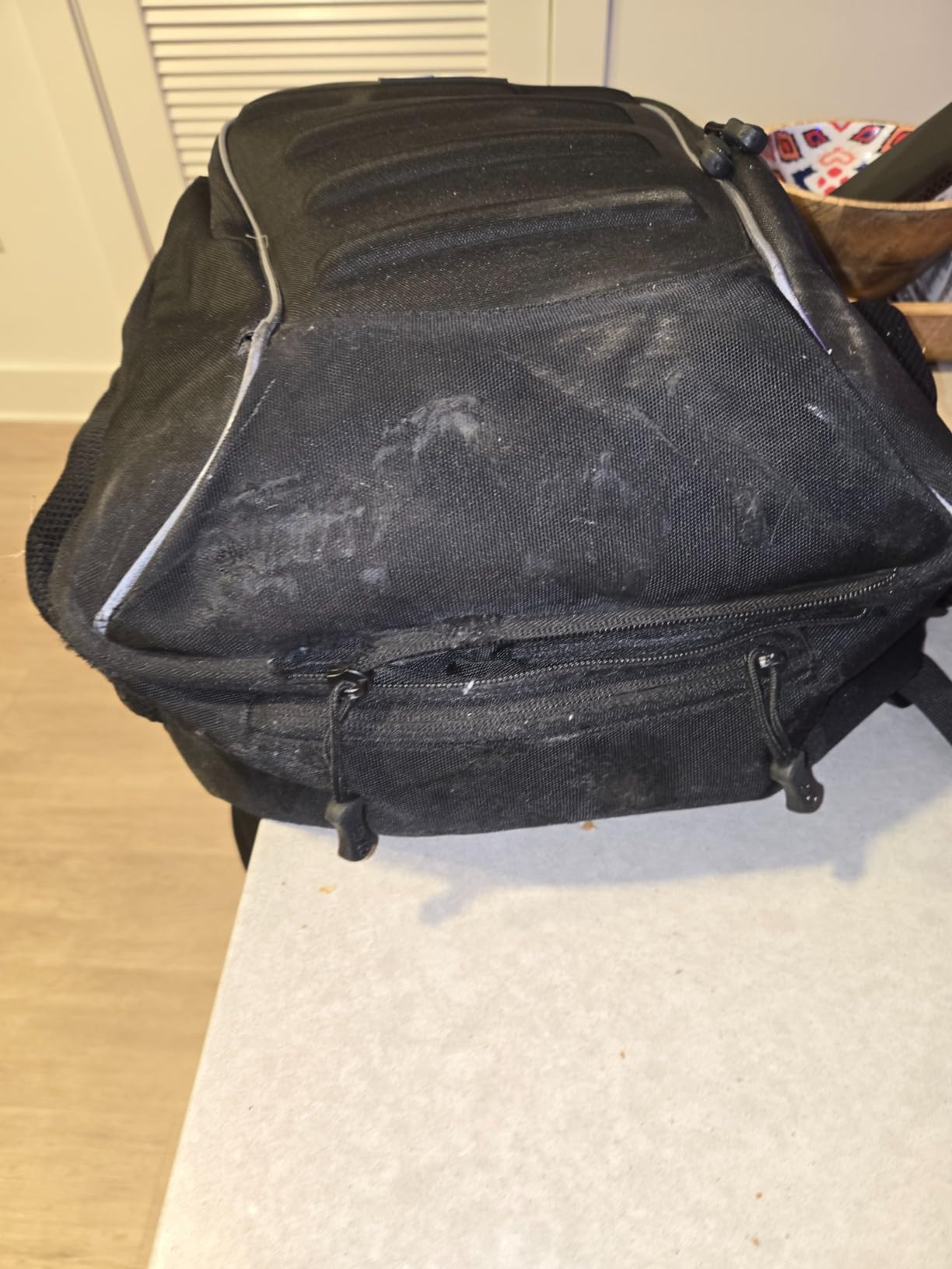 CityRunner Waterproof Motorcycle Backpack 2 Helmets 3 Carry Options 30-35L | Expandable storage with laptop compartment, helmet strap and reflective details for commuting, touring and daily rides. customer photo 2