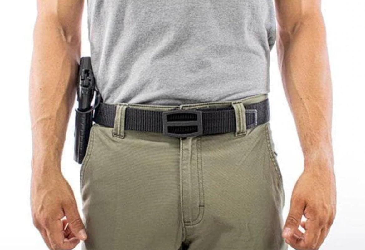 Nexbelt Titan Ratchet EDC Tactical Gun Belt for Concealed Carry - Adjustable No-Hole Belt, Quick Release, IWB Appendix Carry customer photo 1
