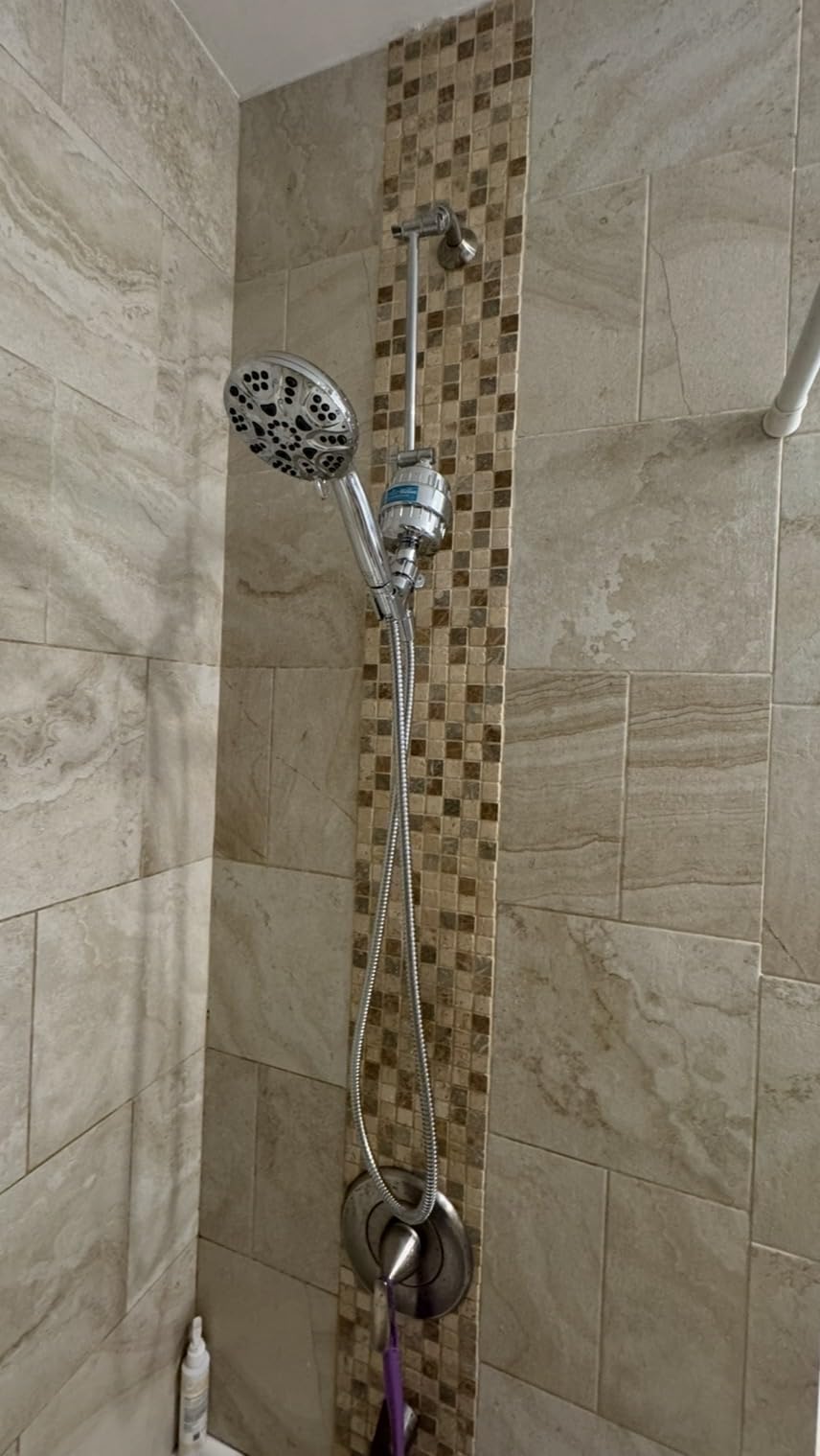 6-Mode High Pressure Handheld Shower Head Set, Consumer Reports Recommended HOPOPRO High Flow Hand Held Showerhead with 59 Inch Hose Bracket Teflon Tape Rubber Washers customer photo 1