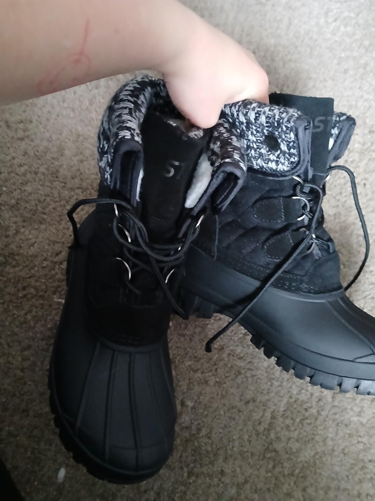 STQ Womens Winter Duck Boots Waterproof Cold Weather Snow Boots customer photo 2