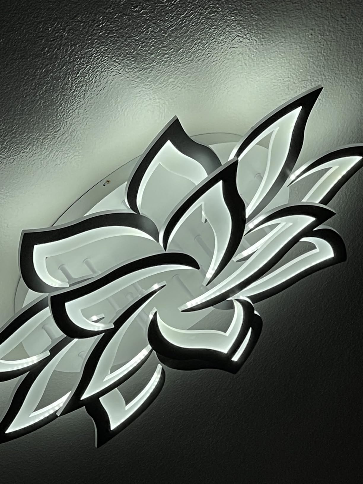 Garwarm Modern LED Flush Mount Ceiling Light, 23.6