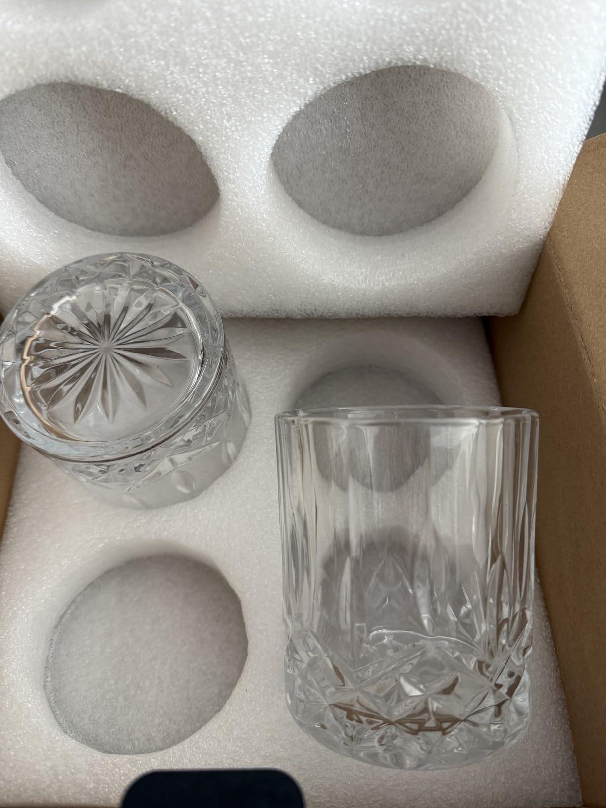 GLASKEY Whiskey Glasses Set of 4, Rock Glasses, 11 oz Lead-Free Crystal Bourbon Glass, Old Fashioned Glass for Bourbon, Cognac, Irish Whisky customer photo 1