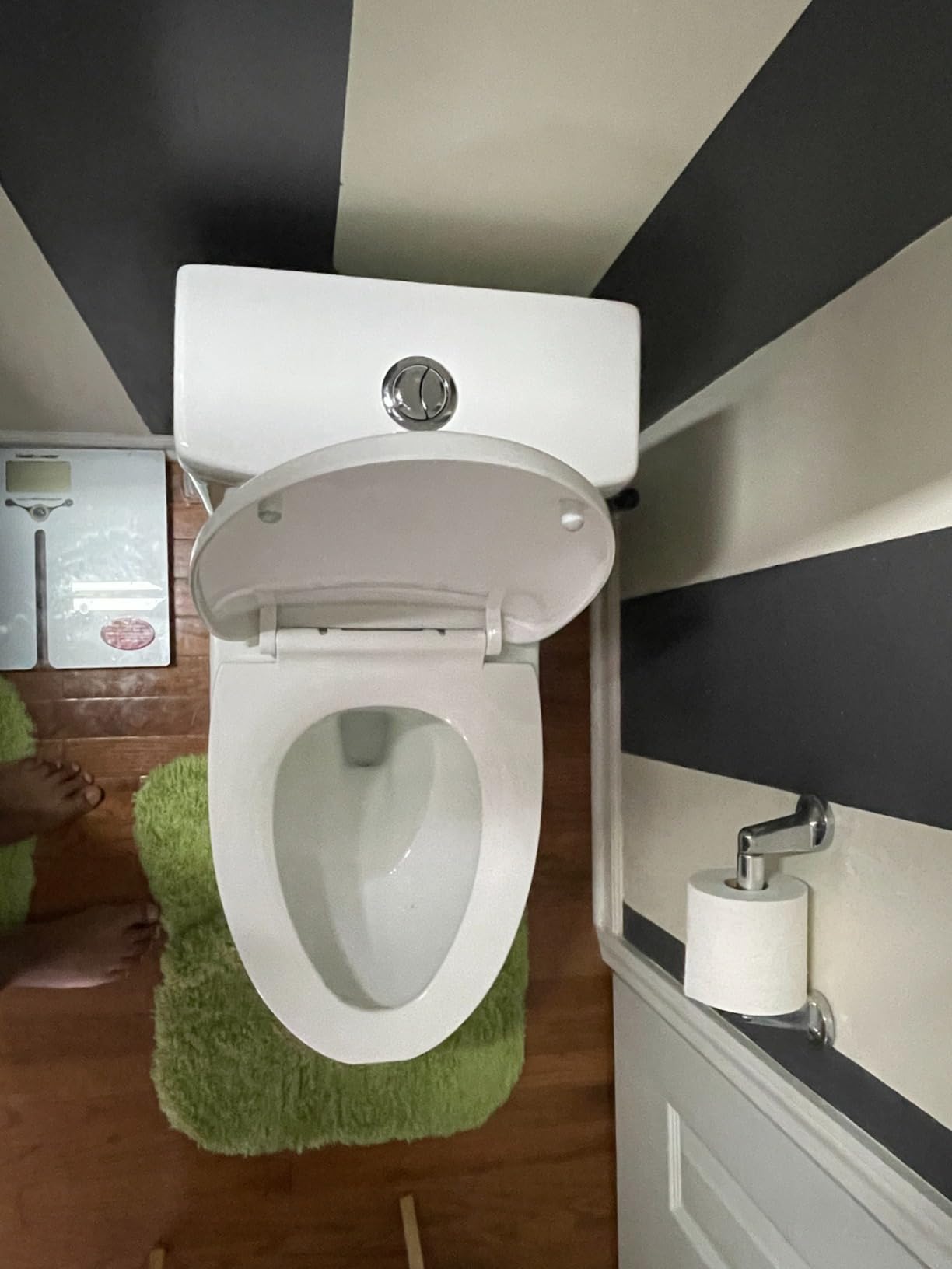 DeerValley Elongated One Piece Toilet with Efficient Dual Flush 1.1/1.6 GPF, Standard Height, Durable Ceramic, Slow Close Seat, Skirted Design 12