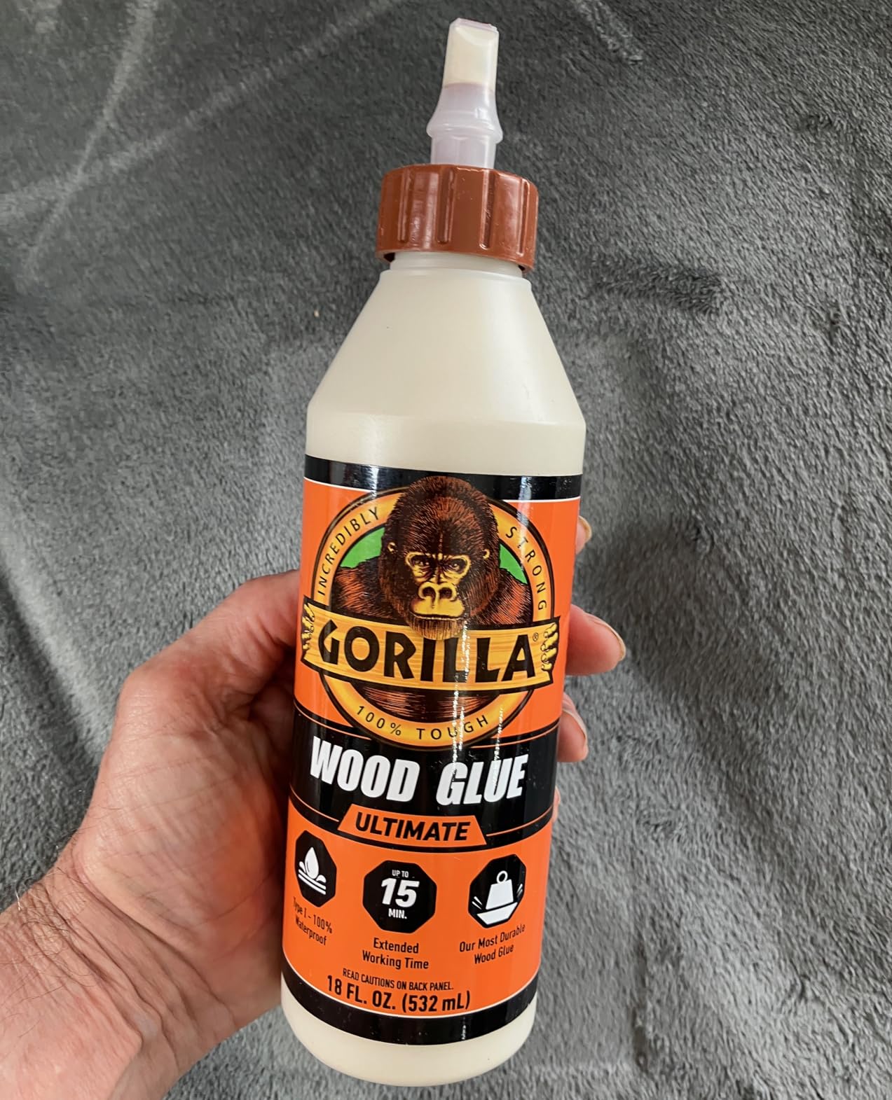 Gorilla Ultimate Waterproof Wood Glue, Natural Wood Color, 8 Ounce (Pack of 1) - Waterproof for Indoor or Outdoor Projects and Repairs customer photo 1