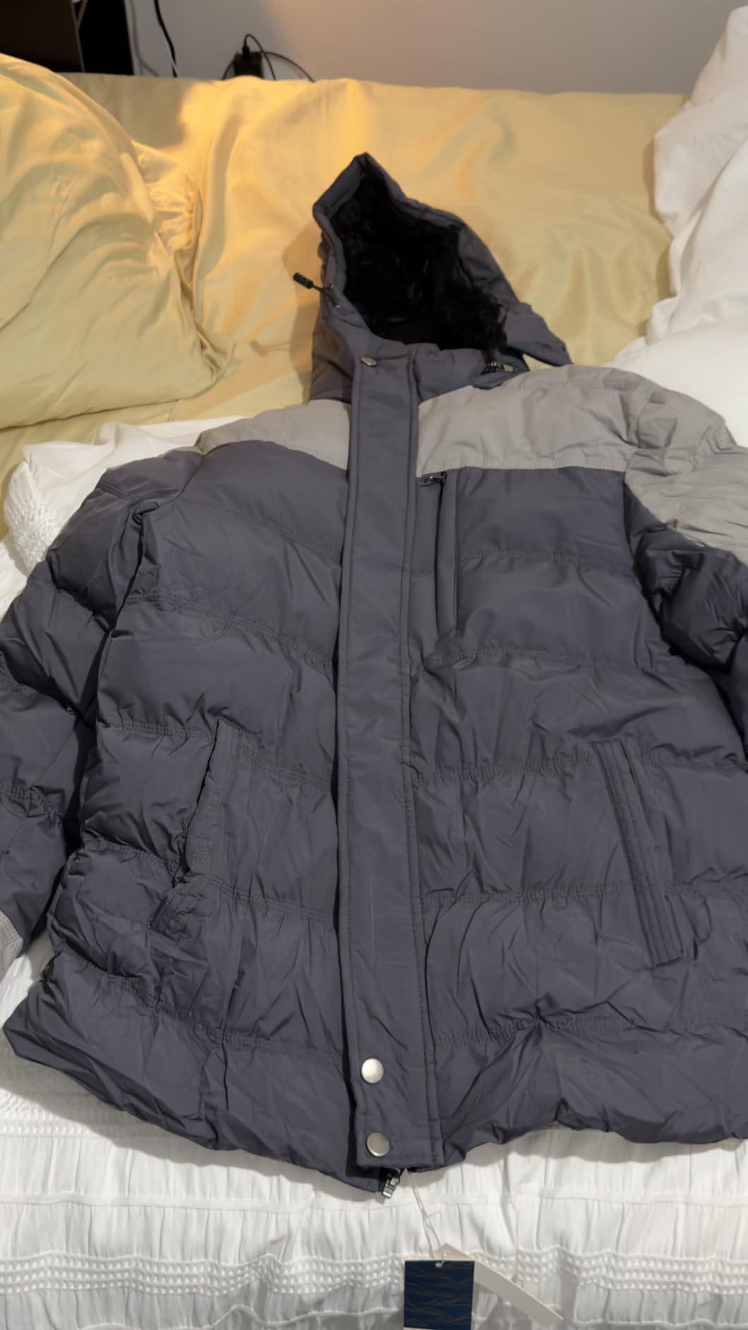 Men's Puffer Jacket Waterproof Winter Parka Jacket Warm Thicken Ski Coat customer photo 2