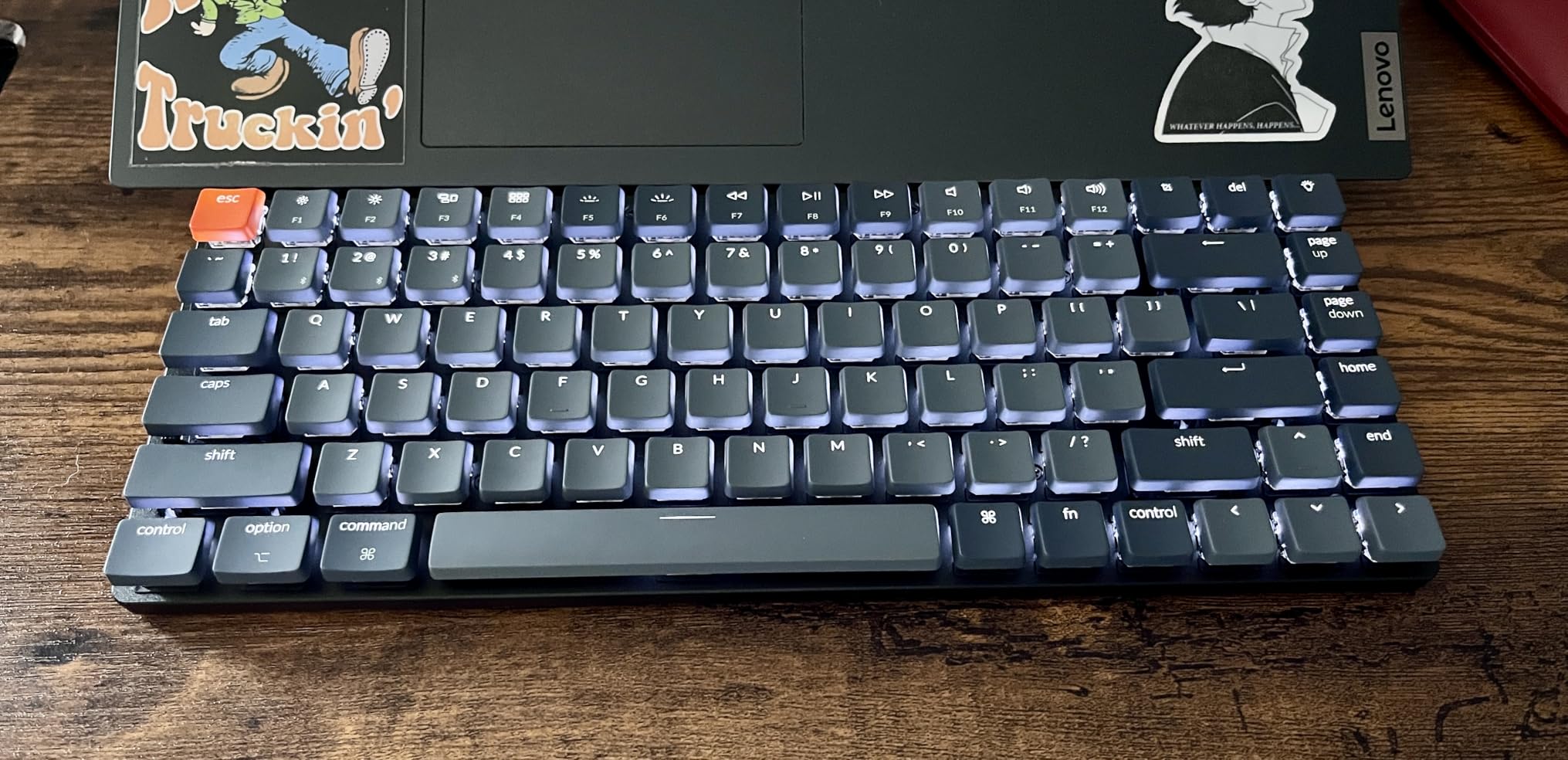 Keychron K3 Version 2, 84 Keys Ultra-Slim Wireless Bluetooth/USB Wired Mechanical Keyboard with White LED Backlit, Low-Profile Keychron Mechanical Brown Switch Compatible with Mac Windows customer photo 1