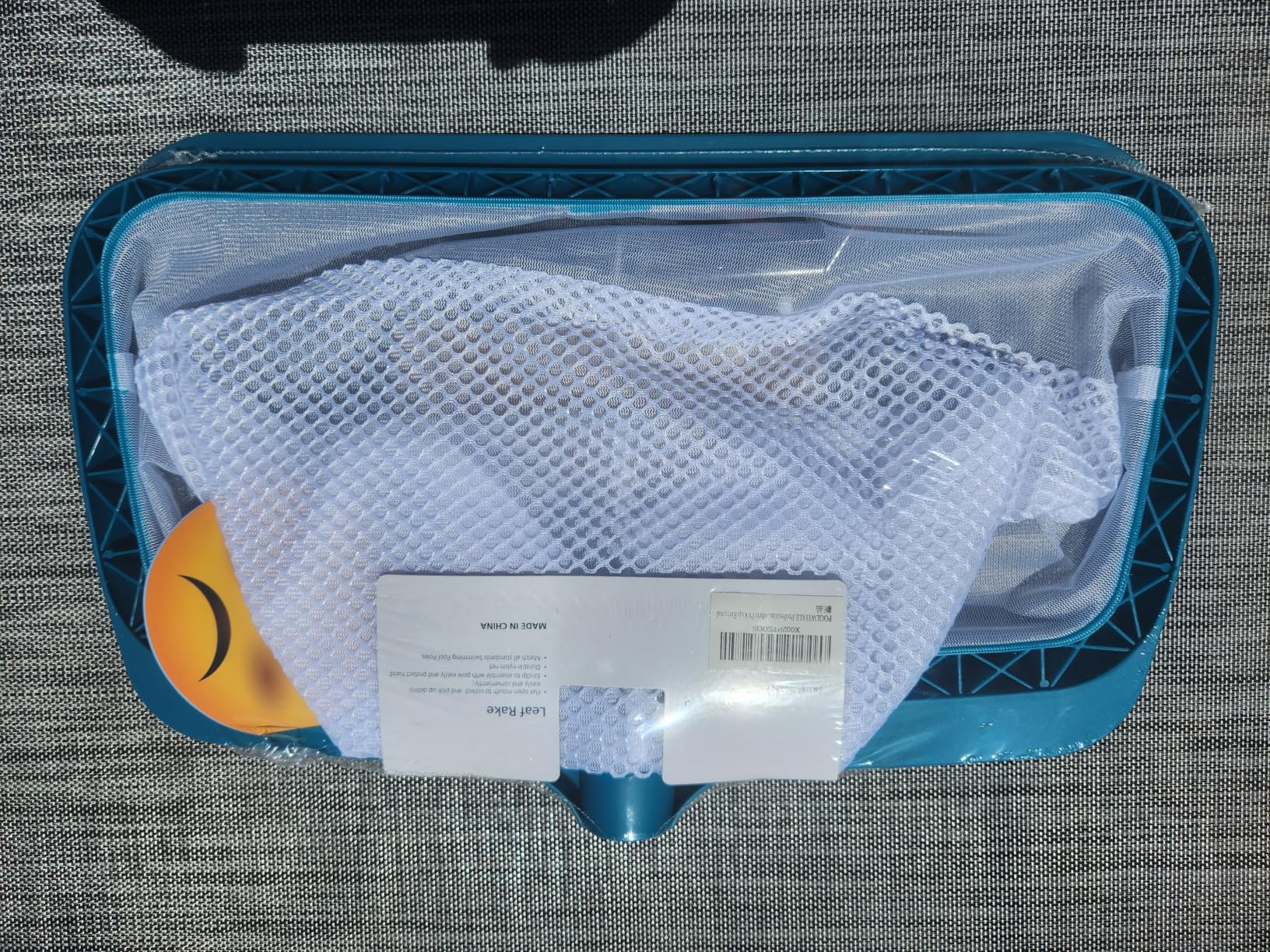 POOLWHALE Professional Pool Skimmer Net, Heavy Duty Swimming Leaf Rake Cleaning Tool with Deep Fine Nylon Mesh Net Bag - Fast Cleaning,Easy Scoop Edge,Debris Pickup Removal (No Pole) customer photo 1