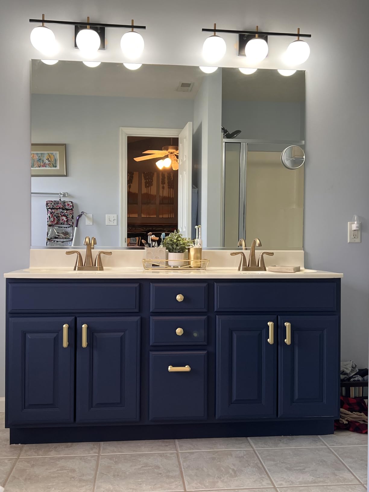 Delta Arvo Centerset Bathroom Faucet, Brushed Nickel 2-Handle Bathroom Faucet, Delta Bathroom Sink Faucet, Brushed Nickel 3-Hole Bathroom Faucet, Spotshield Stainless 25840LF-SS customer photo 1
