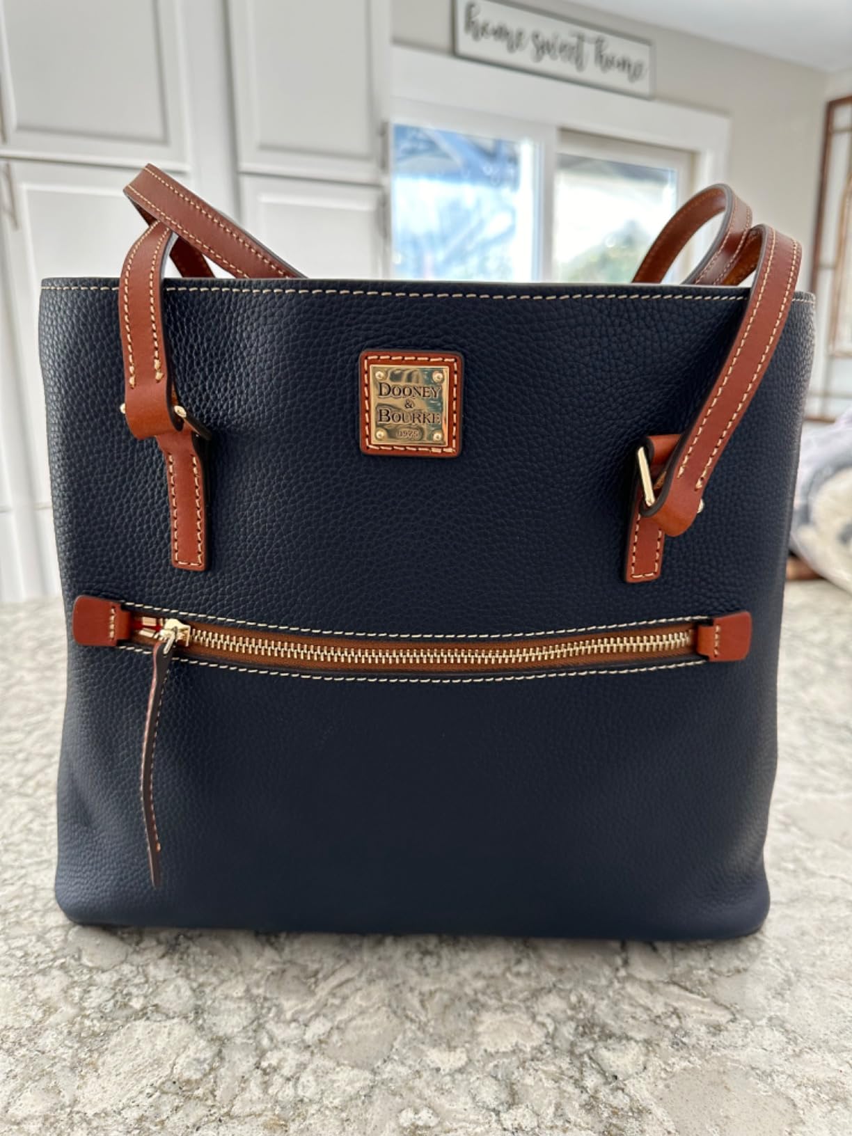 Dooney & Bourke Tote Bags for Women, Leather Shopper Totes with Long Shoulder Straps | Large customer photo 1