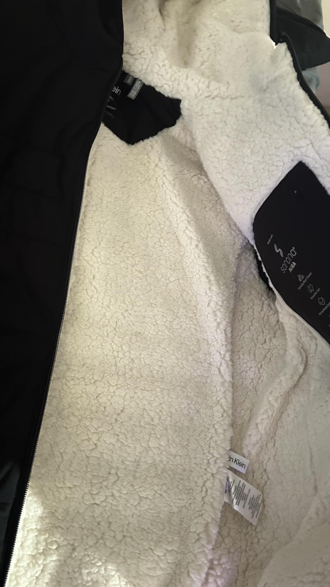 Calvin Klein Men's Lightweight Packable Down Jacket With Sherpa Lining customer photo 2