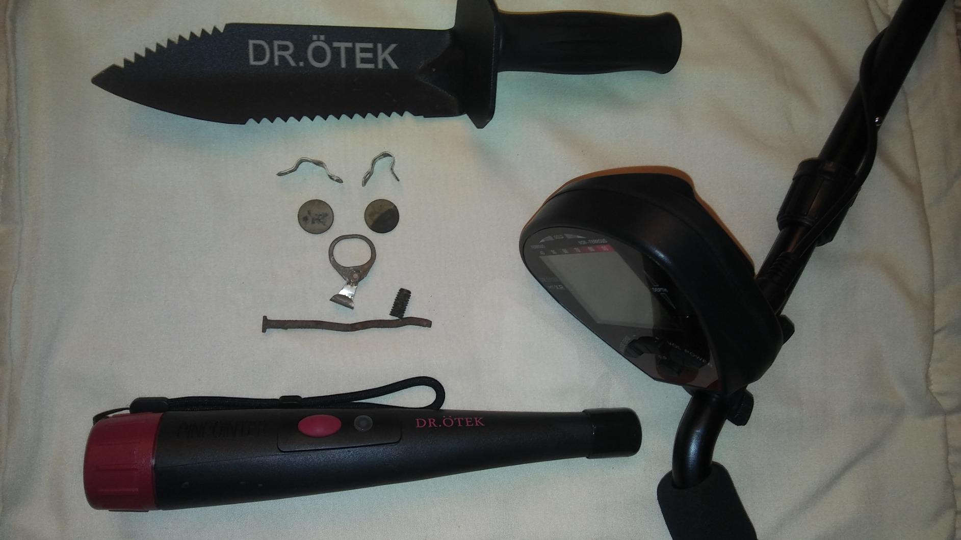 DR.OTEK Metal Detector for Adults, Professional Metal Detectors Waterproof with 10