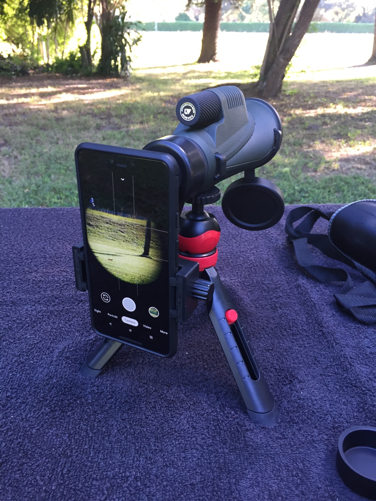 12x56 HD Monocular Telescope High Powered for Adults with Smartphone Adapter, Clear Low Light Vision for Star Watching, Bird Watching, Hiking, Concert customer photo 1