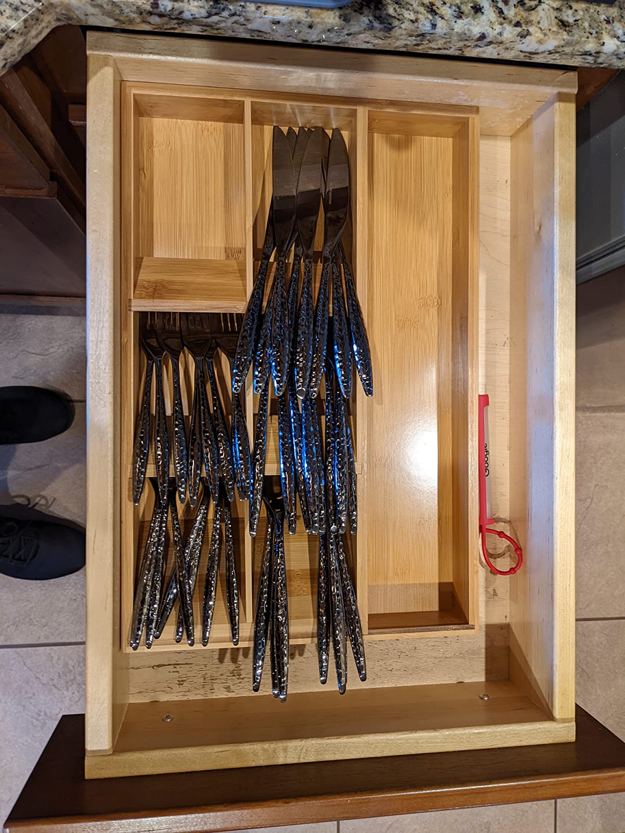 Godinger 20-Piece Stainless Steel Silverware Set, Flatware Utensil Set for 4, Milano, Gold Mirror, 18/10 customer photo 2