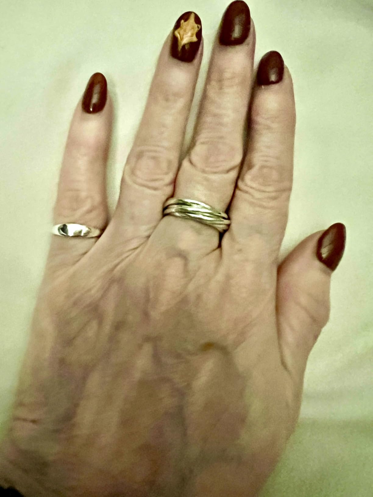 Miabella 925 Sterling Silver or 18K Gold Plated Signet Ring for Women/Made in Italy customer photo 1