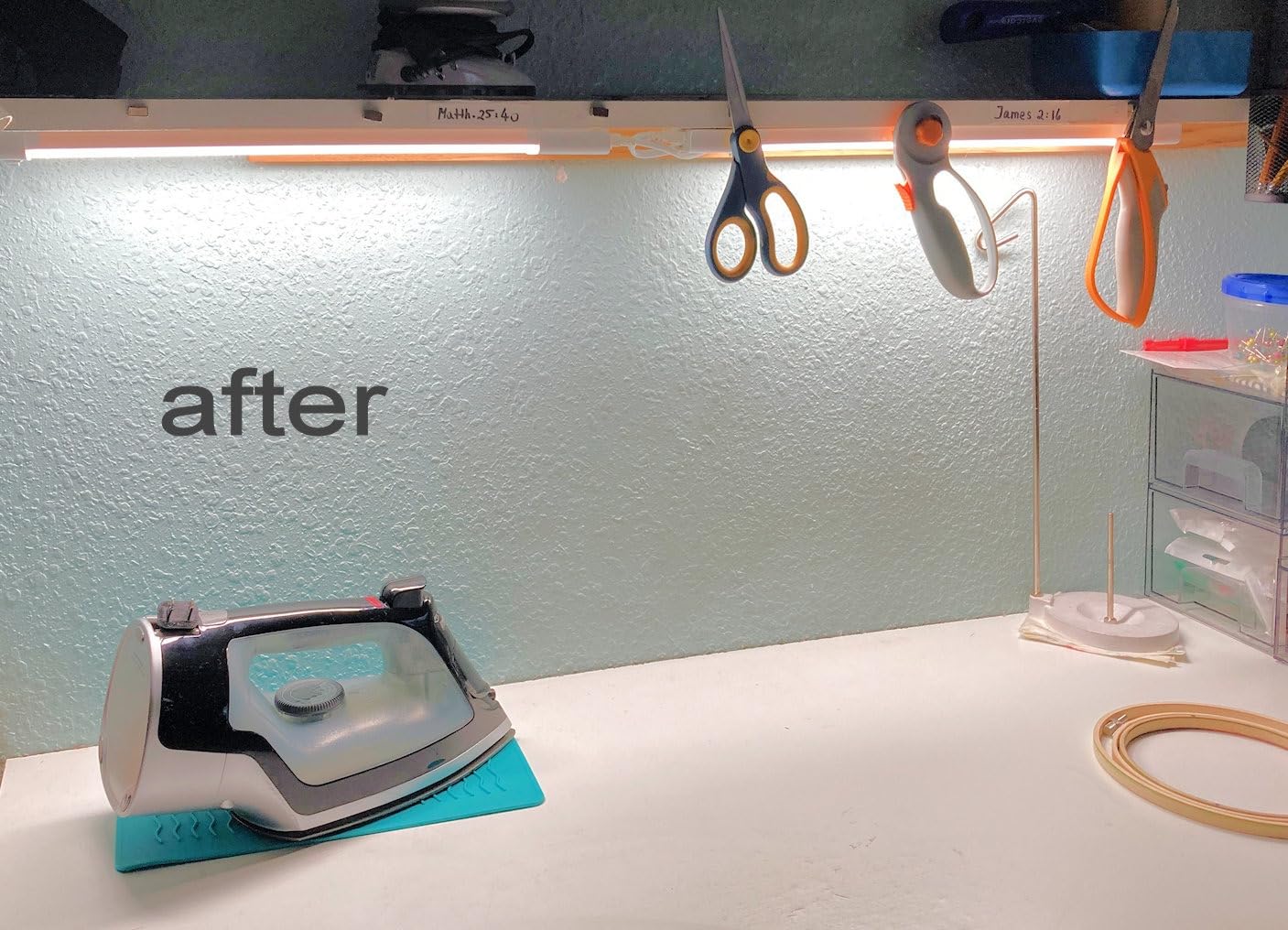 GE LED HD+ Undercabinet Light Fixture, Linkable Integrated Slim Profile Fixture for Kitchens, Daylight Color, Plug-in, 18in (1 Pack) customer photo 2