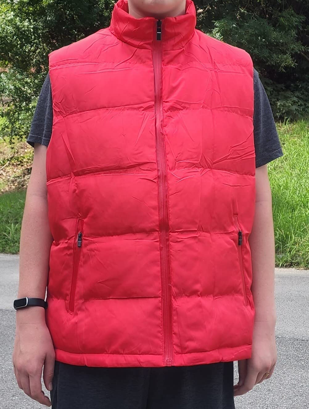 Men's Puffer Vest Water-Resistant Winter Outdoor Zipper Sleeveless Warm Puffey Jacket Size M To 5XL customer photo 2