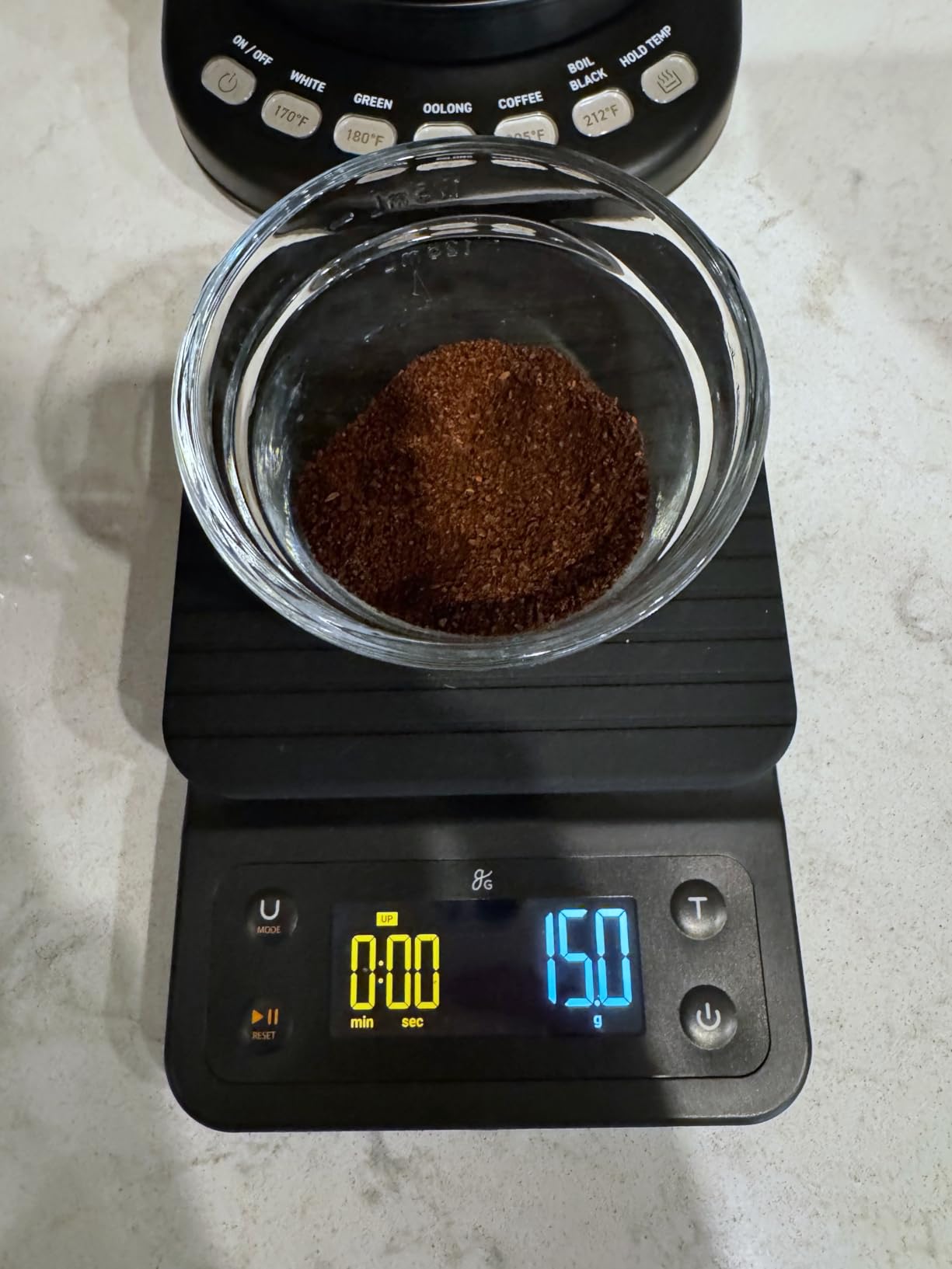 Greater Goods Coffee Scale with Timer, 0.1g Precision Digital Espresso & Pour Over Scale for Chemex, V60, Drip & Matcha Weighing, Waterproof Silicone Cover, 6.6lb Barista Brew Capacity (Onyx Black) customer photo 2