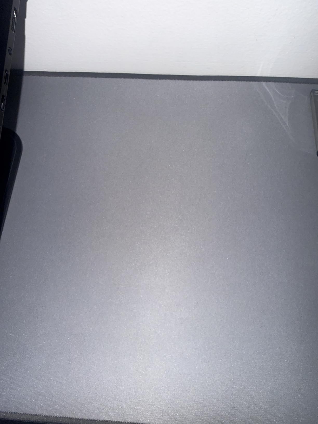 Logitech Desk Mat - Studio Series, Multifunctional Large Desk Pad, Extended Mouse Mat, Office Desk Protector with Anti-Slip Base, Spill-Resistant Durable Design, in Mid-Grey customer photo 1