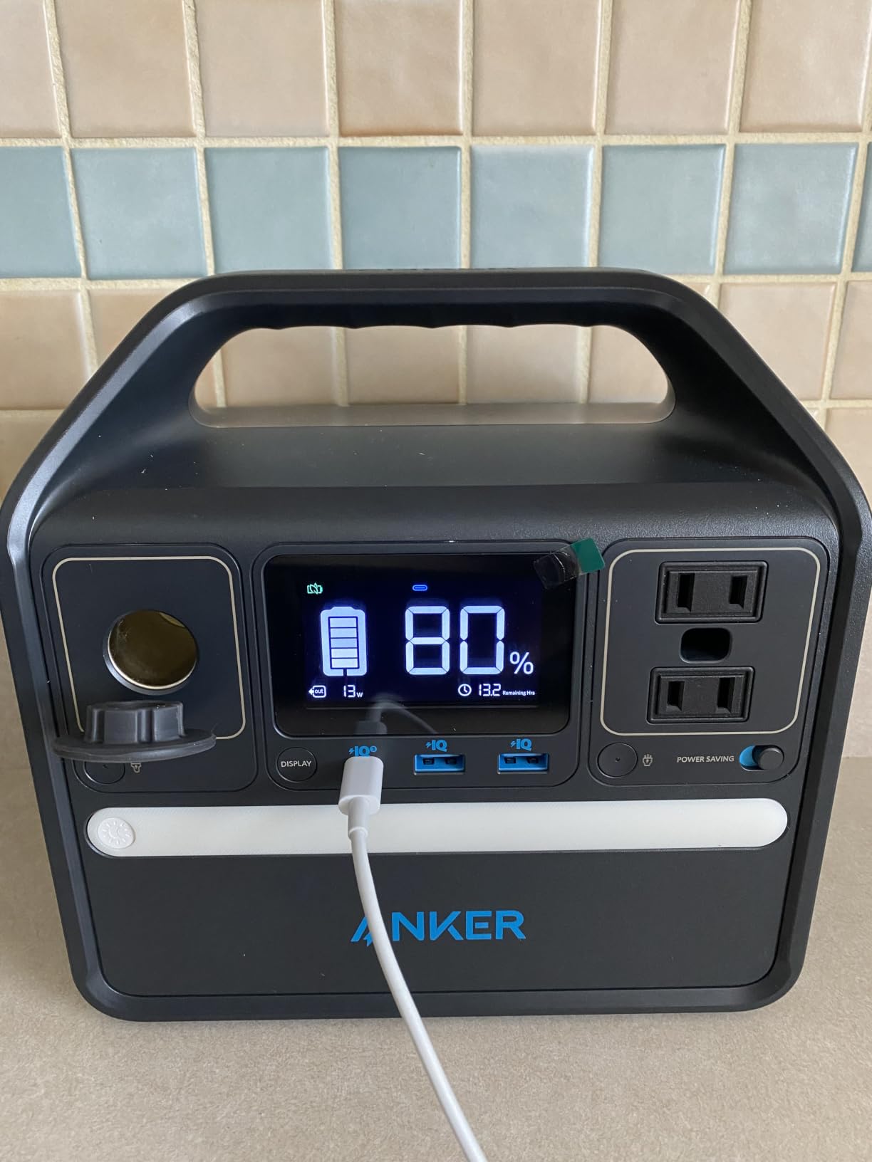 Anker 521 Portable Power Station Upgraded with LiFePO4 Battery, 256Wh 6-Port PowerHouse, 300W (Peak 600W) Solar Generator, 2 AC Outlets, 60W USB-C PD Output, Outdoor Generator customer photo 1