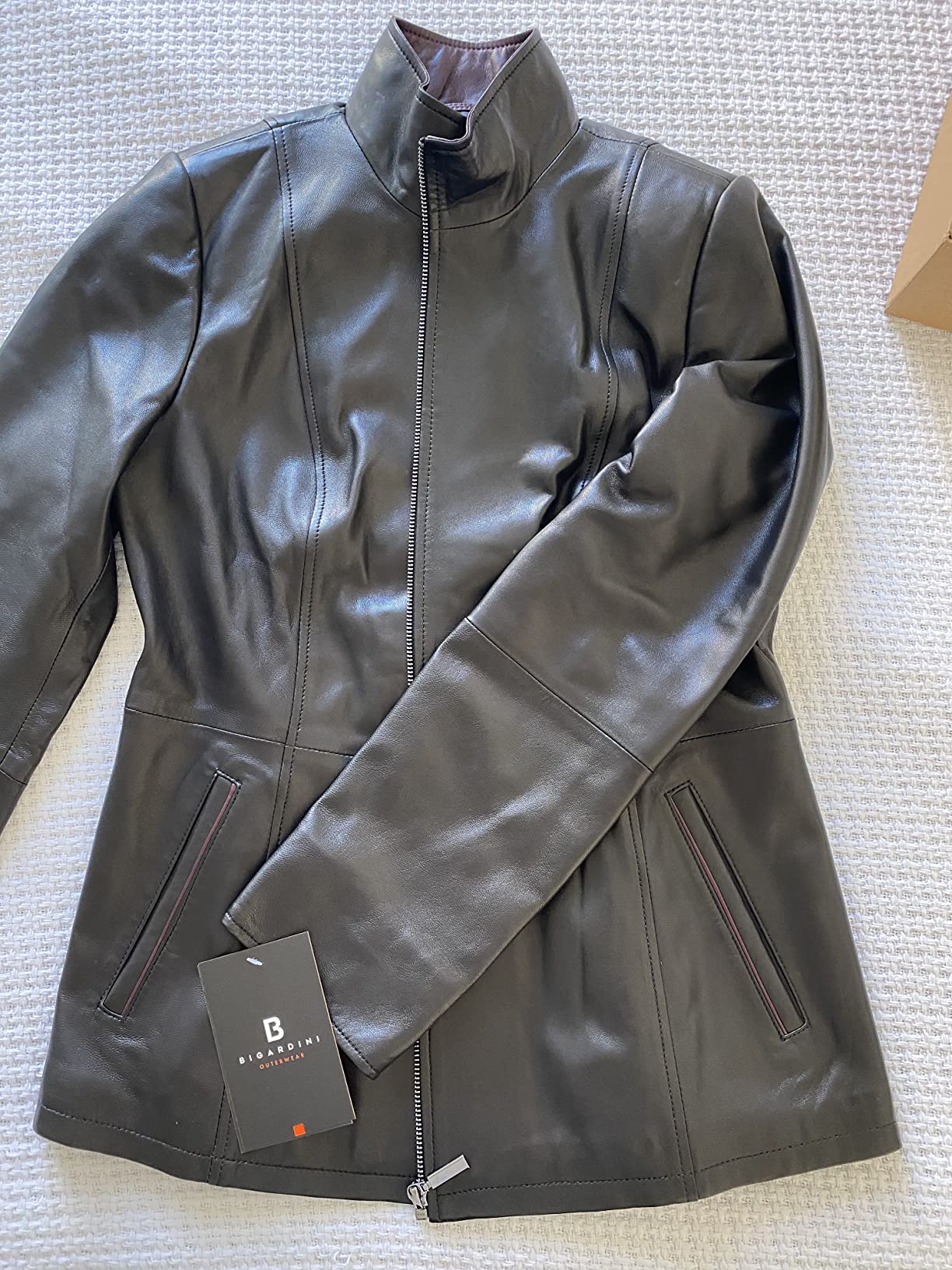 Women's Italian Genuine Leather Jacket - Real Lambskin Leather Jacket for Women customer photo 2