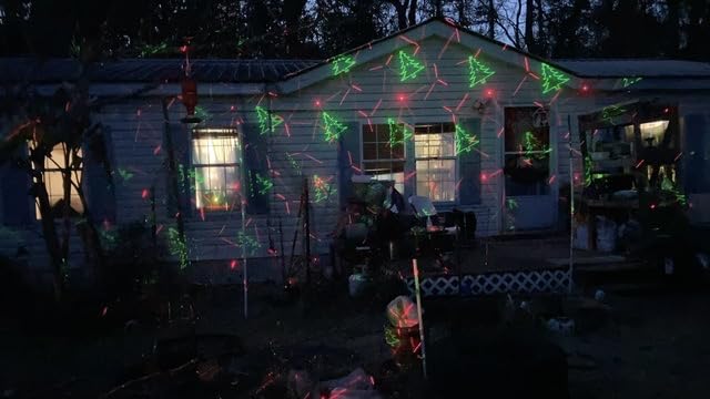 Laser Christmas Projector Lights Outdoor: Waterproof Outdoor Christmas Decorations Laser Light, Projection Christmas Lights for Outside with 5 Patterns, Xmas Spotlight for Yard Garden Holiday Party customer photo 1