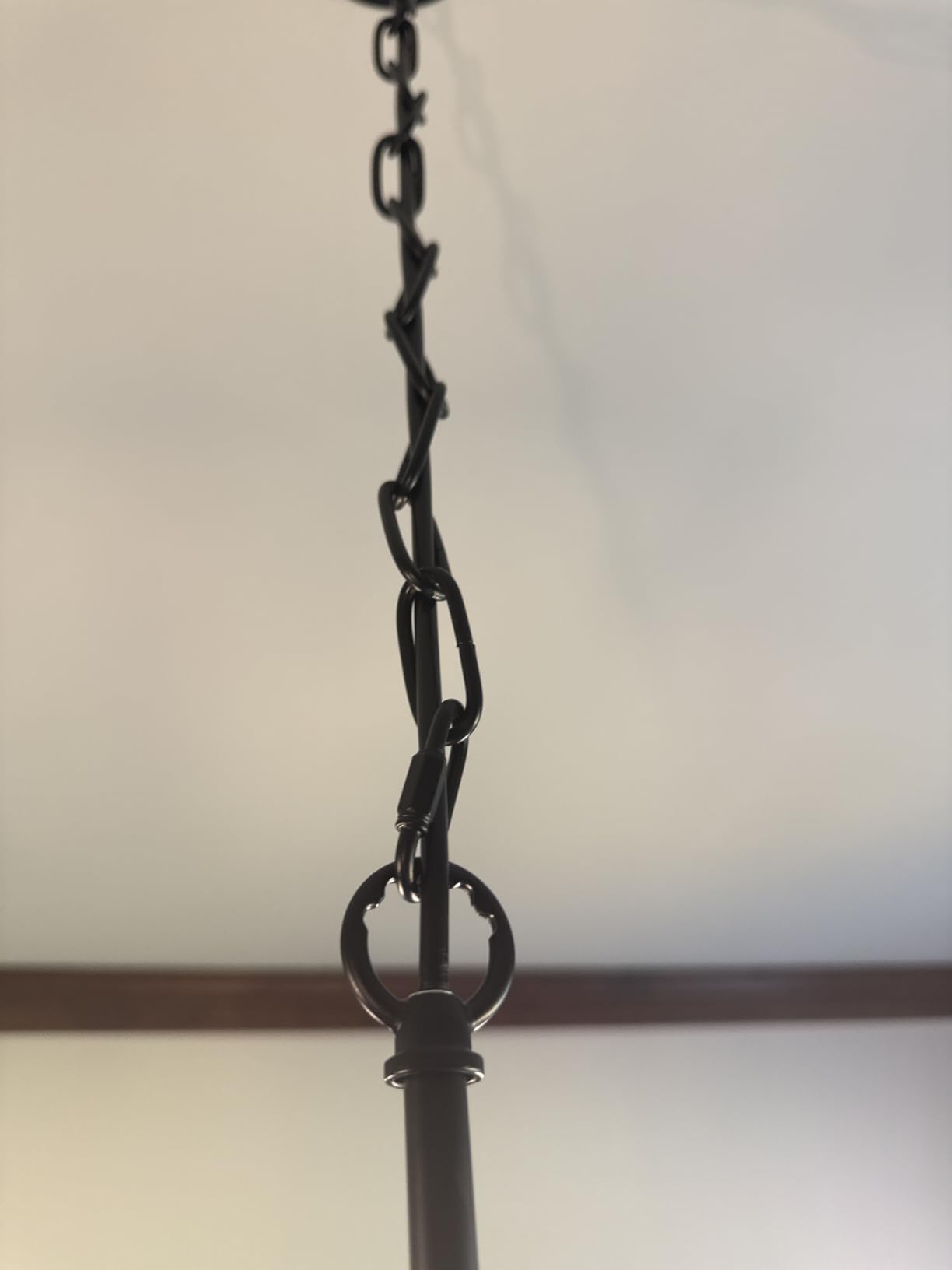 Miluolan Black Chandelier, 6-Light Farmhouse Chandelier for Dining Room | Rustic iron candelabra with adjustable 47.24 inch chain. Fits sloped ceilings, elevating dining and foyer ambiance instantly. customer photo 2