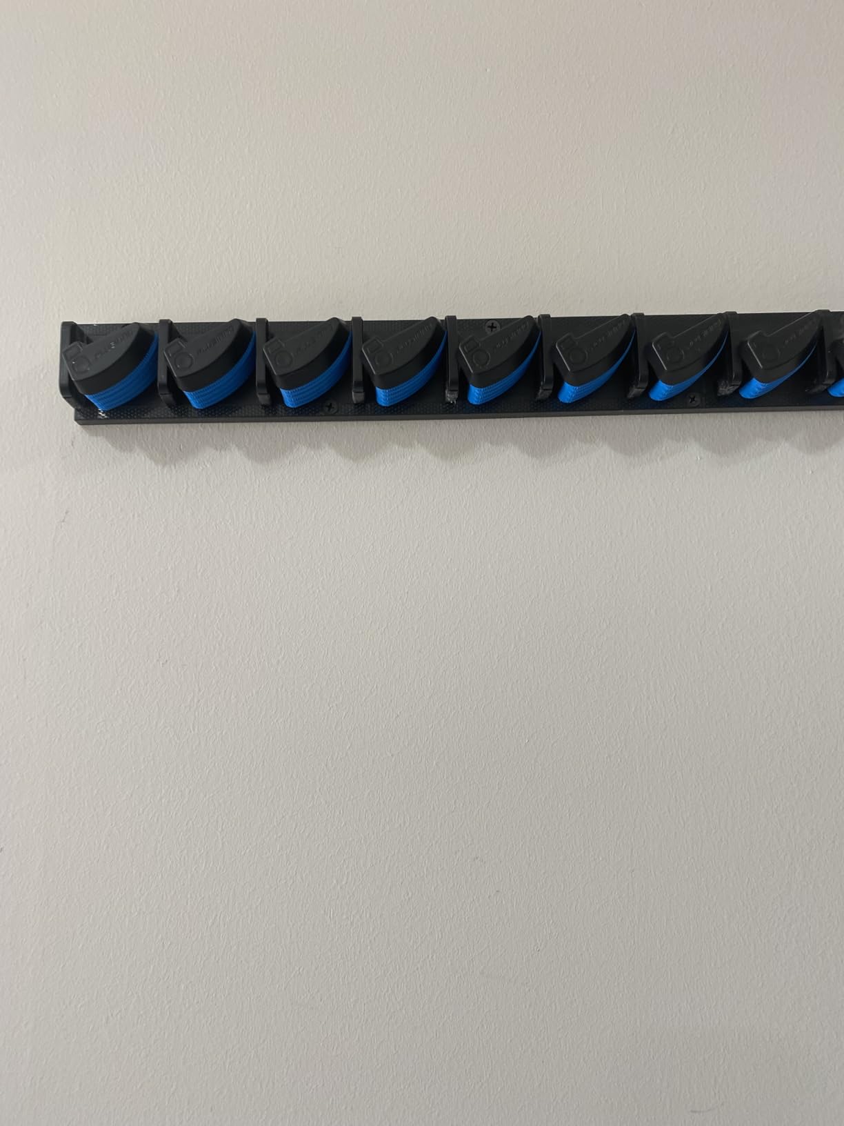 PLUSINNO Vertical Fishing Rod Holder, Wall Mounted Fishing Rod Rack, Fishing Pole Holder Holds Up to 9 Rods or Combos, Fishing Rod Holders for Garage, Fishing Gear and Gifts for Men customer photo 1