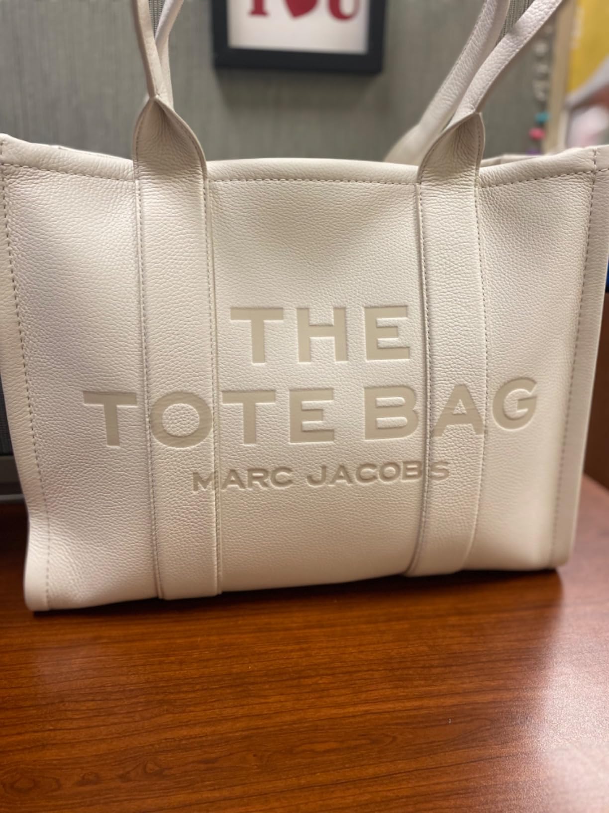 Marc Jacobs Women's The Leather Large Tote Bag customer photo 2