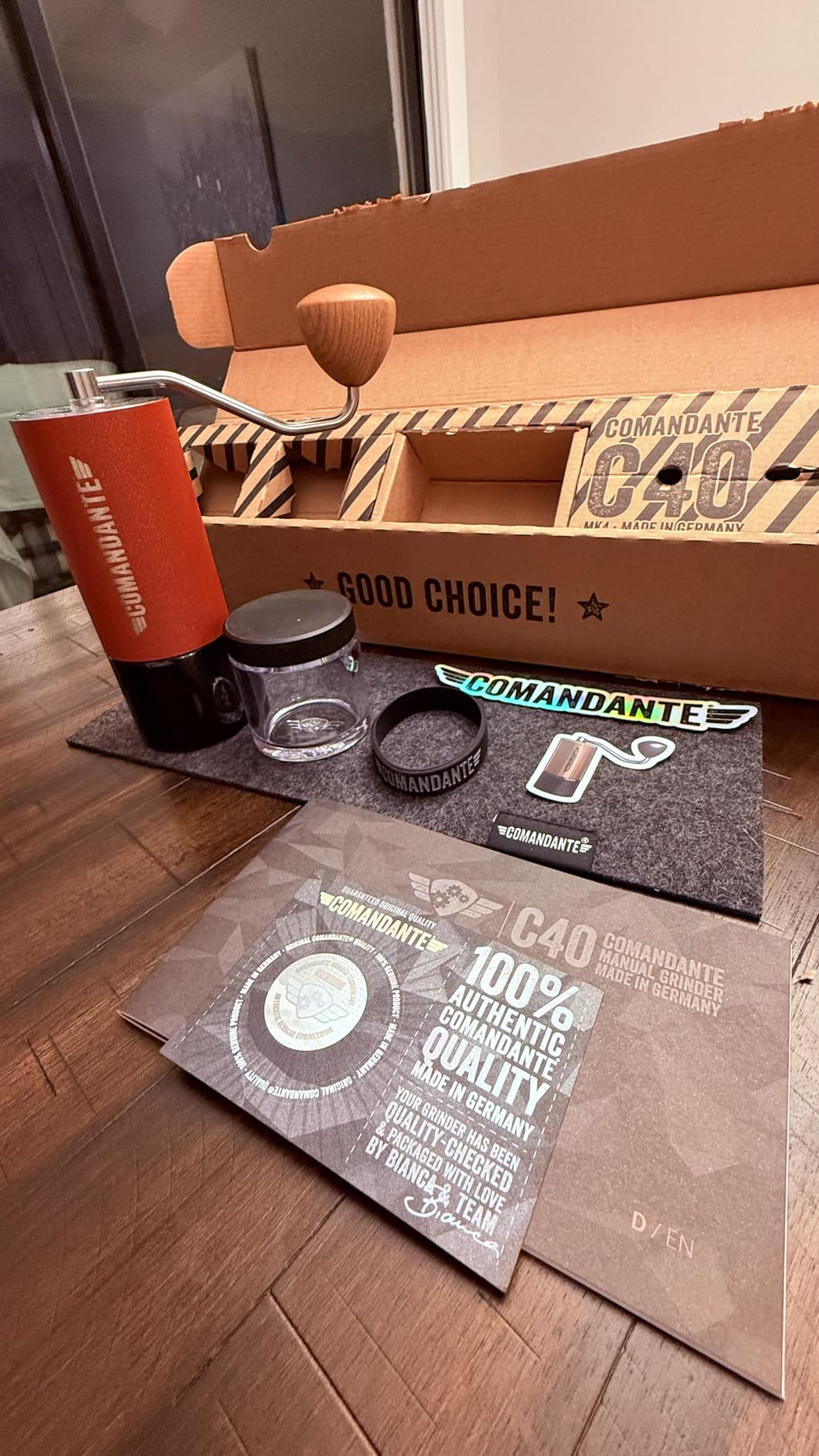 Comandante C40 MK4 Nitro Blade Hand Coffee Grinder customer photo 2