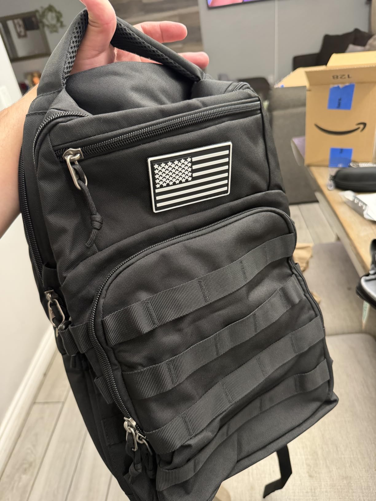 Military tactical backpack, backpack for men black small tactical assault bag customer photo 2