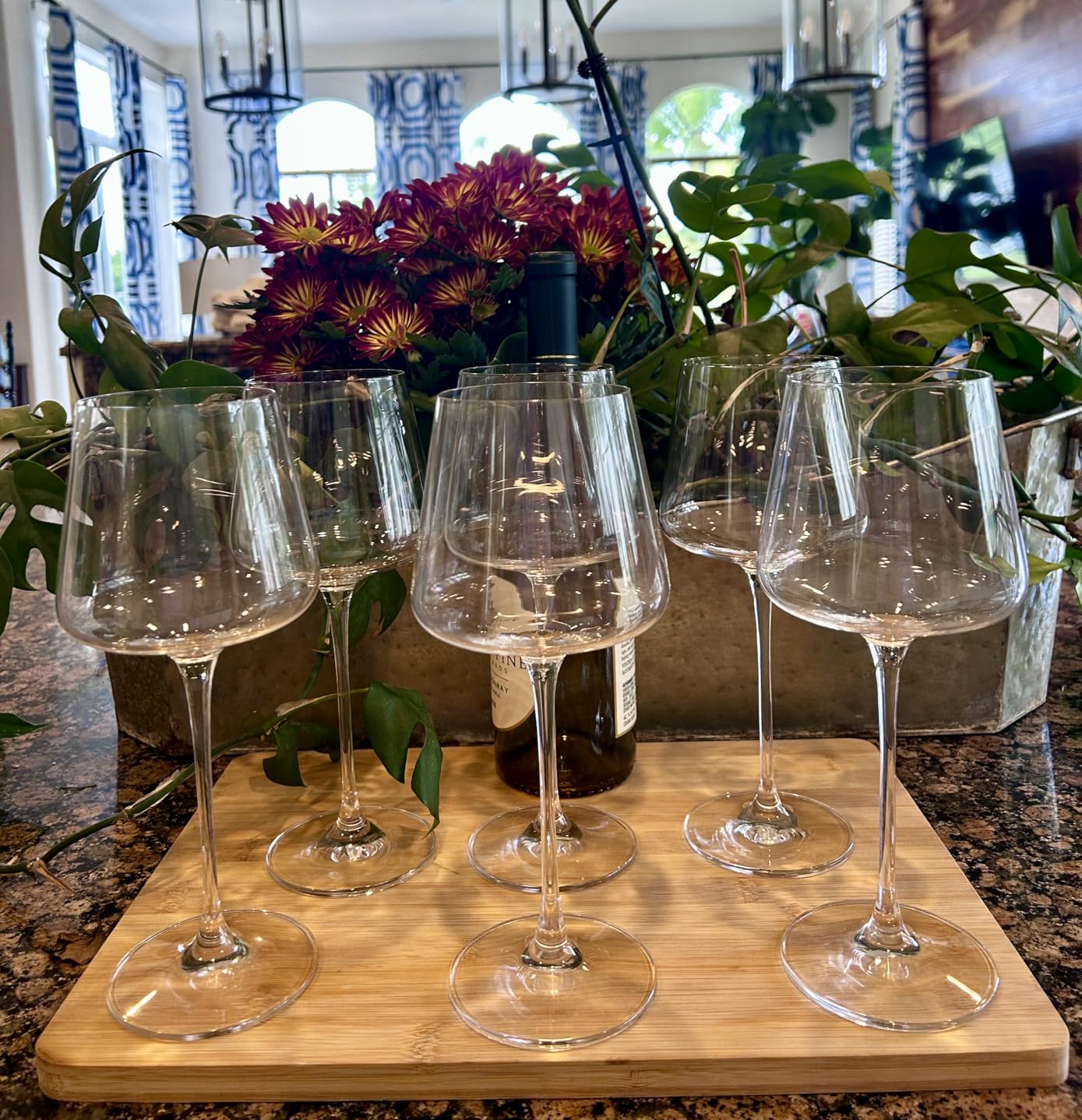 coccot Wine Glasses Set of 6, Crystal White Wine Glasses, Red Wine Glass Set, Wine Glasses Long stem, Clear Lead-Free Premium Blown Glassware (18.5oz, 6 pack) customer photo 2