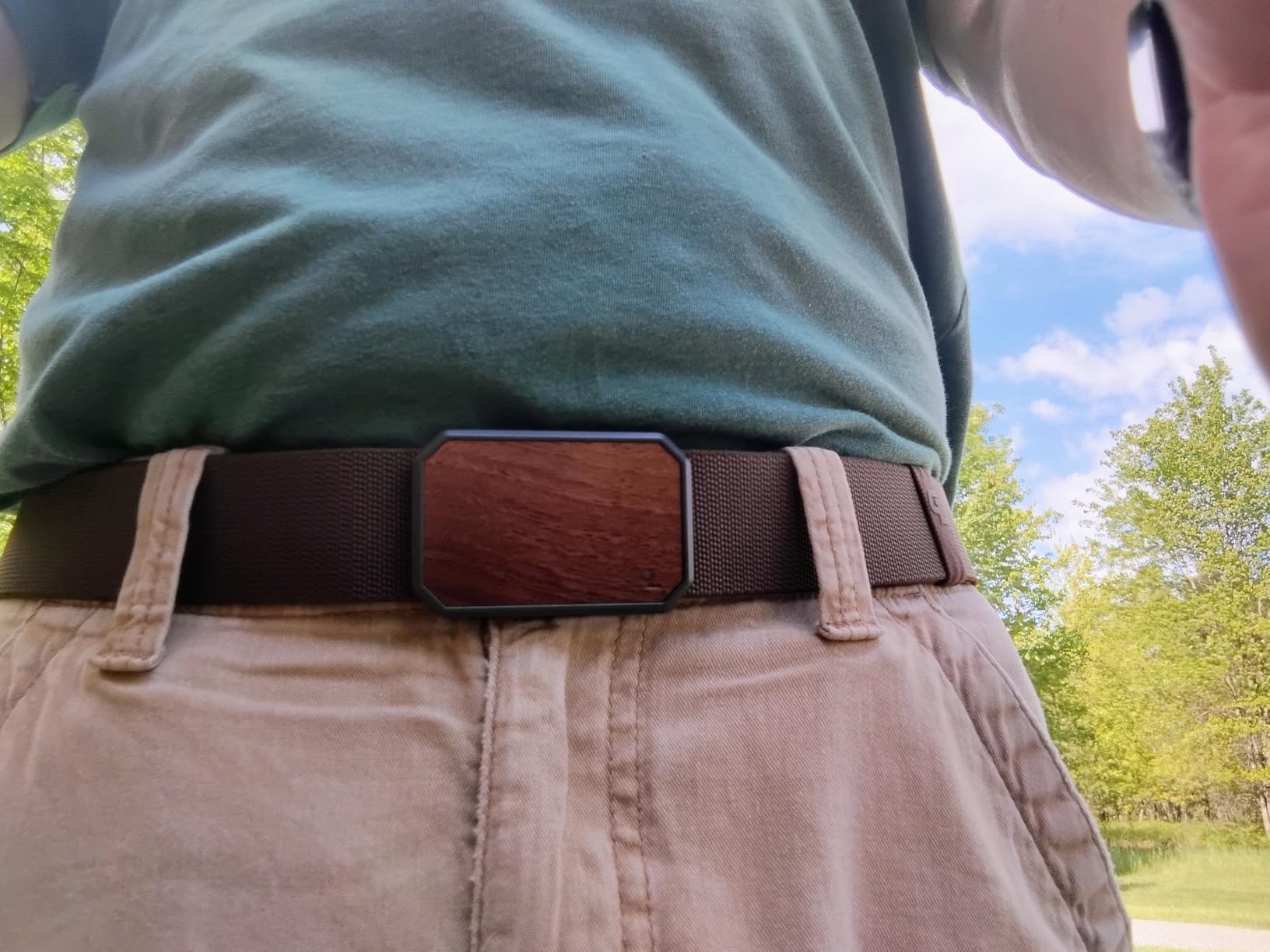 Groove Life Groove Belt, Men's Adjustable Stretch Belt with Magnetic Buckle | Comfortable Stretch Belt for Men with Magnetic Buckle, Adjustable Fit & Durable for Work, Everyday Carry & Casual Wear customer photo 1