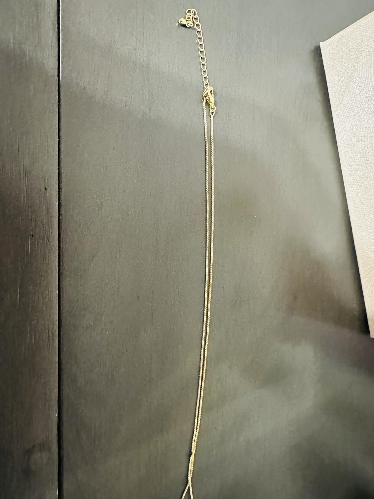 Minimalist Thin Gold Chain 18K Gold Plated Thin Box Chain Necklace Short Small Gold Chain Choker Necklaces for Women customer photo 2