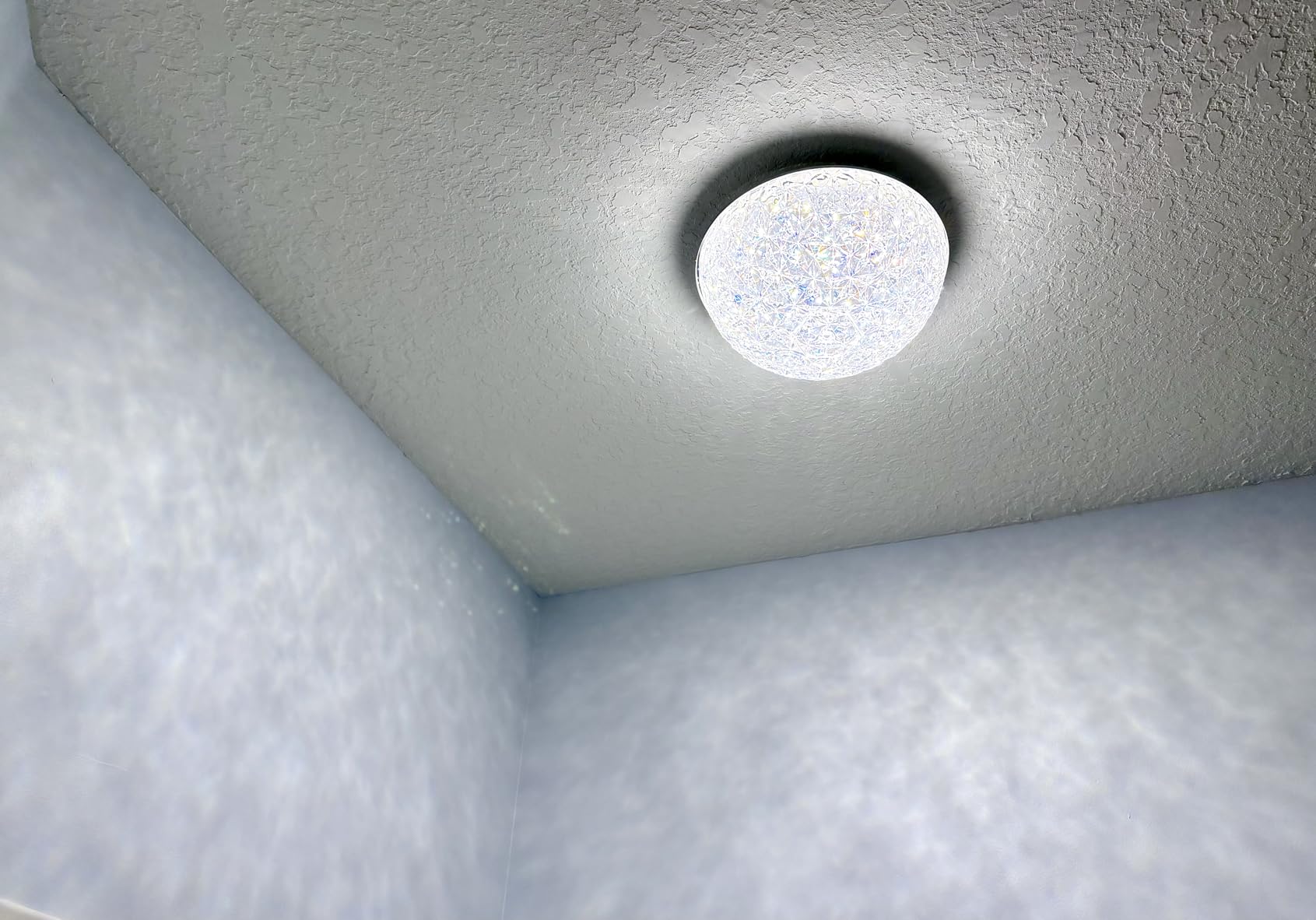 LED Ceiling Light Fixture Flush Mount, Crystal Chandelier Modern Ceiling Light for Kitchen, Hallway, Living Room, Foyer, Closet, 12In 15W 1640LM, 3/4/5000K CCT Selectable, Dimmable customer photo 1