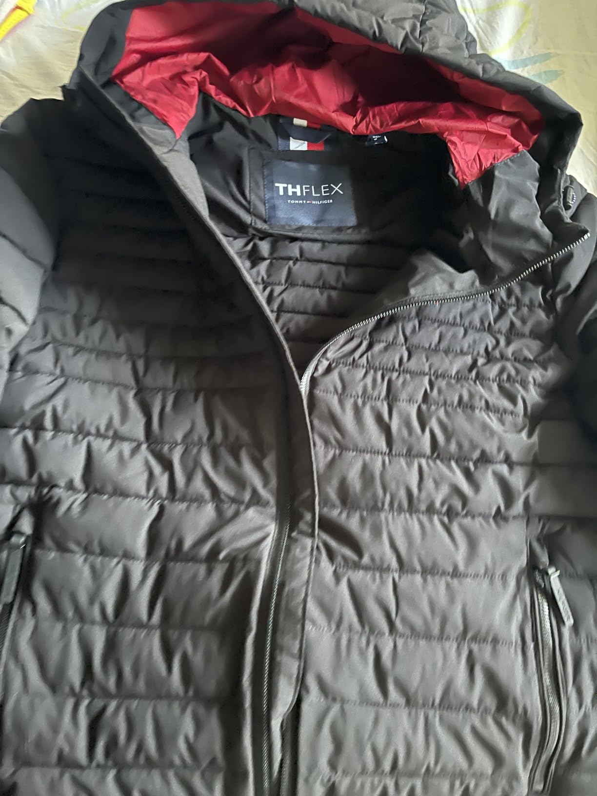Tommy Hilfiger Men's Stretch Poly Hooded Packable Jacket customer photo 1