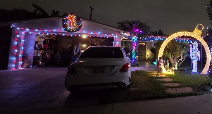 Dazzle Bright C9 Christmas String Lights, 100 LED 66 FT Waterproof Connectable Green Wire Fairy Lights, Christmas Lights for Indoor Outdoor Home Yard Xmas Tree House Decorations (Multi-Colored) customer photo 1
