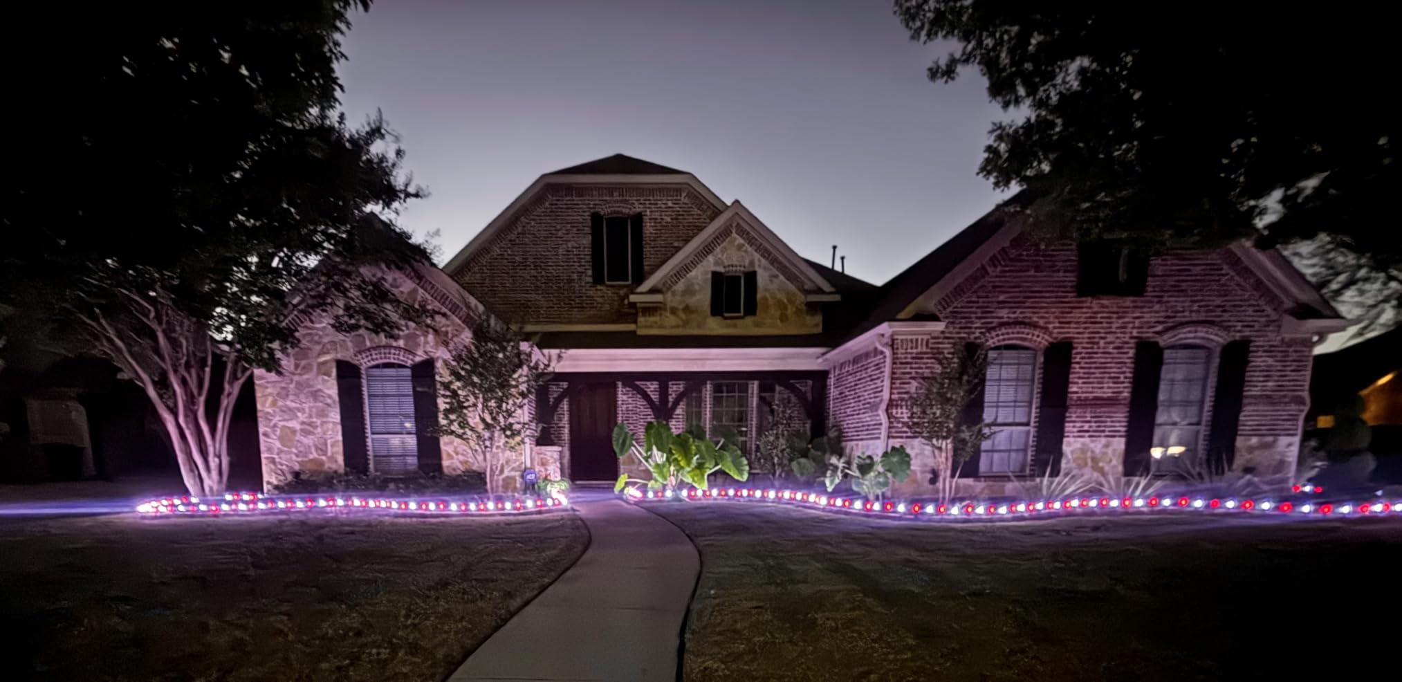Dazzle Bright C9 Christmas String Lights, 100 LED 66 FT Waterproof Connectable Green Wire Fairy Lights, Christmas Lights for Indoor Outdoor Home Yard Xmas Tree House Decorations (Multi-Colored) customer photo 2