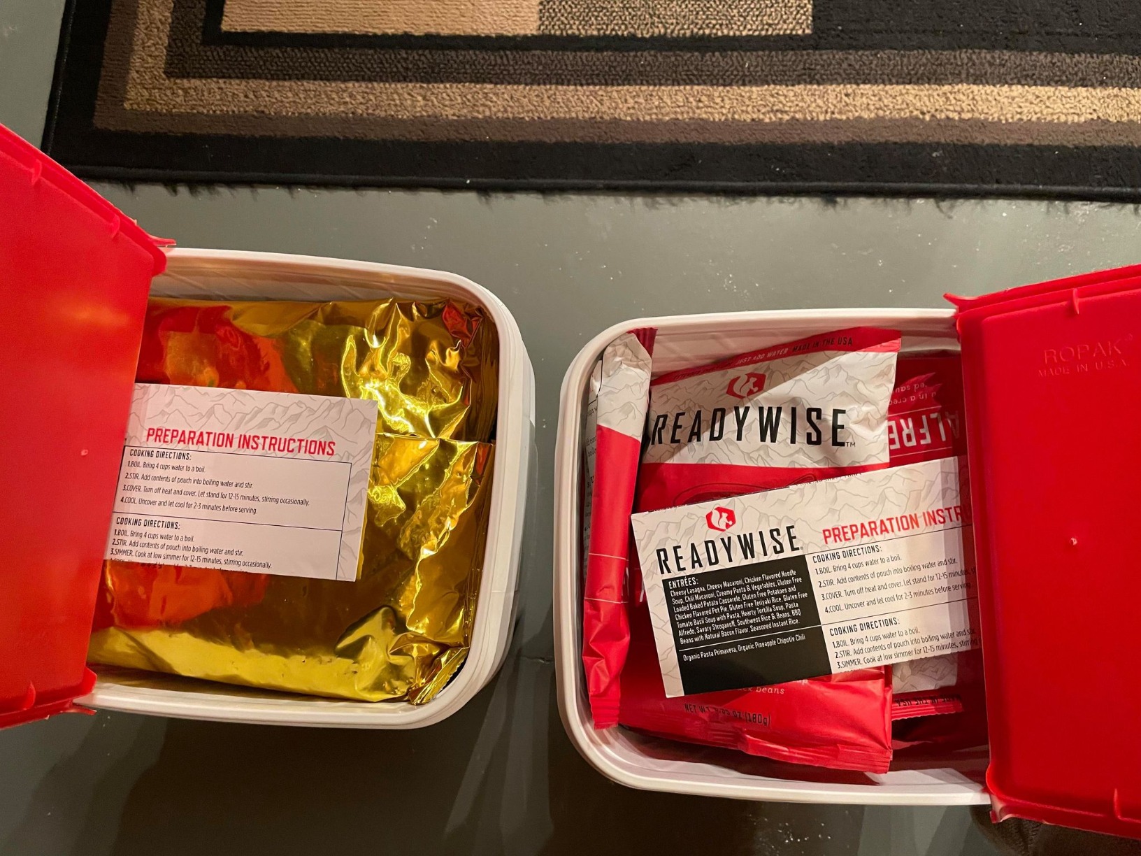 ReadyWise 3 Month Emergency Food Supply, 894 Servings, 6 Buckets, Freeze Dried Protein Meals customer photo 1