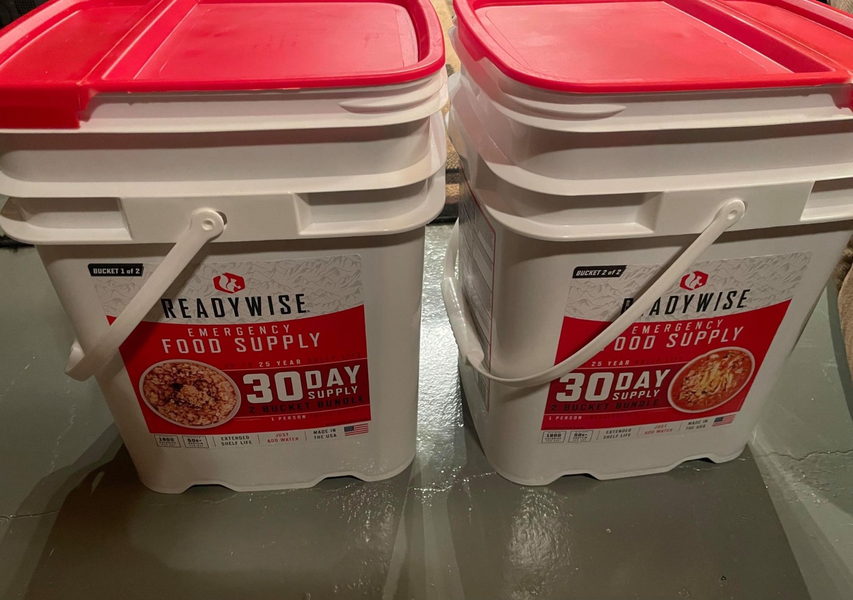 ReadyWise 3 Month Emergency Food Supply, 894 Servings, 6 Buckets, Freeze Dried Protein Meals customer photo 2