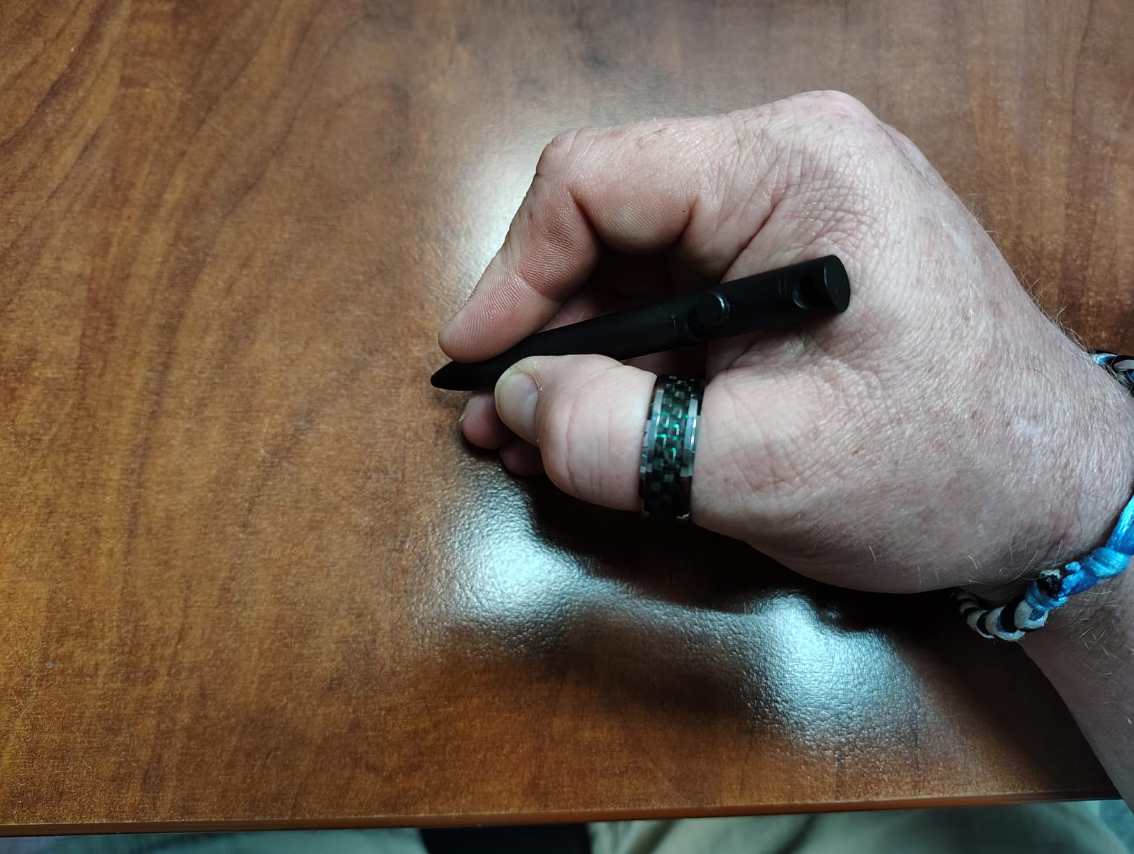 KeyUnity KP01SW Bolt Action EDC Pen with Clip, Titanium Pocket Ballpoint Pen for Everyday Carry (Sandblasted) customer photo 2